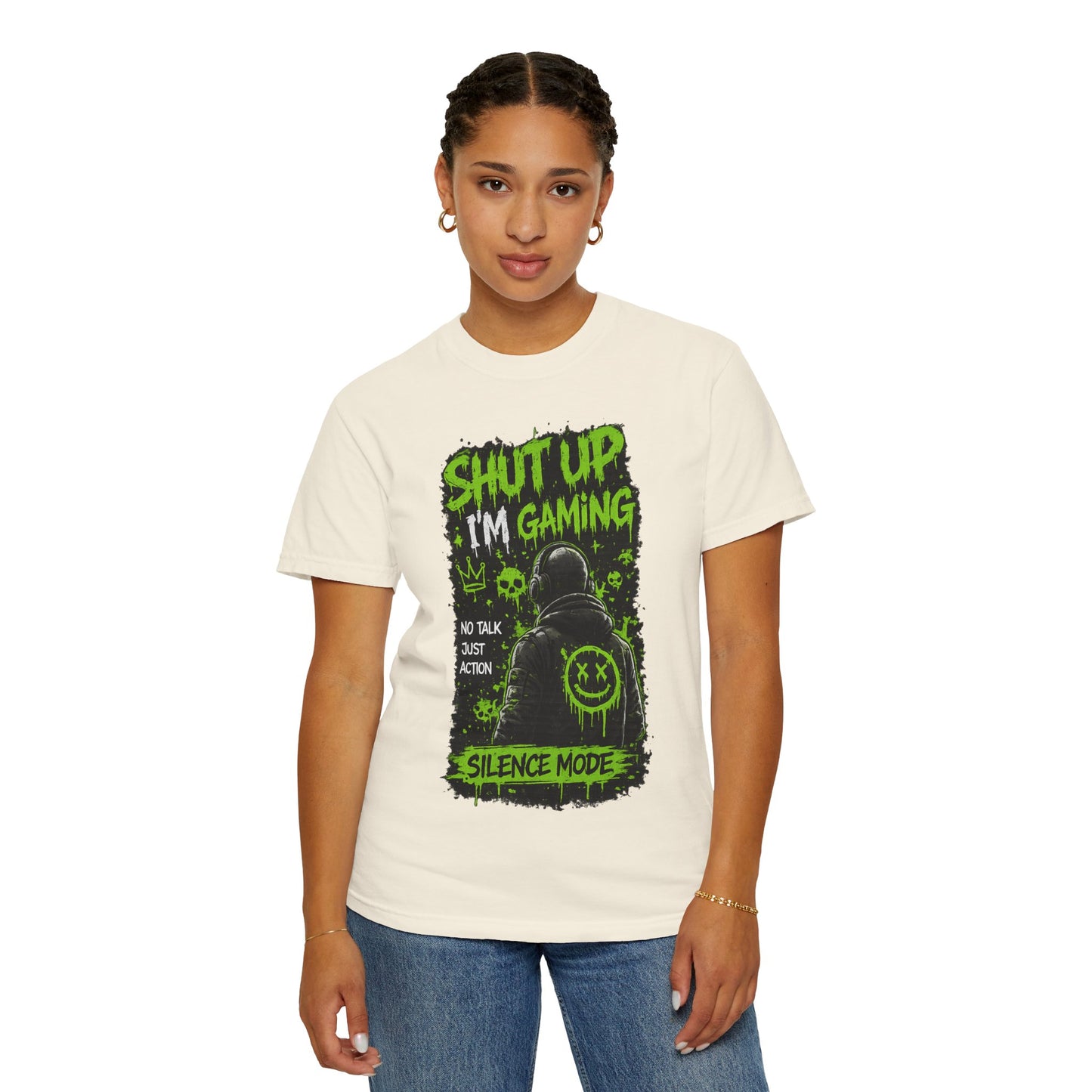 Shut Up I'm Gaming T-Shirt — 'Silence Mode' Gamer Graphic Tee