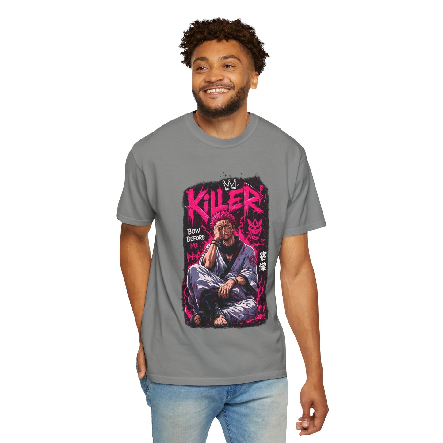 Killer Streetwear T-Shirt — 'Bow Before Me' Anime Graphic Tee