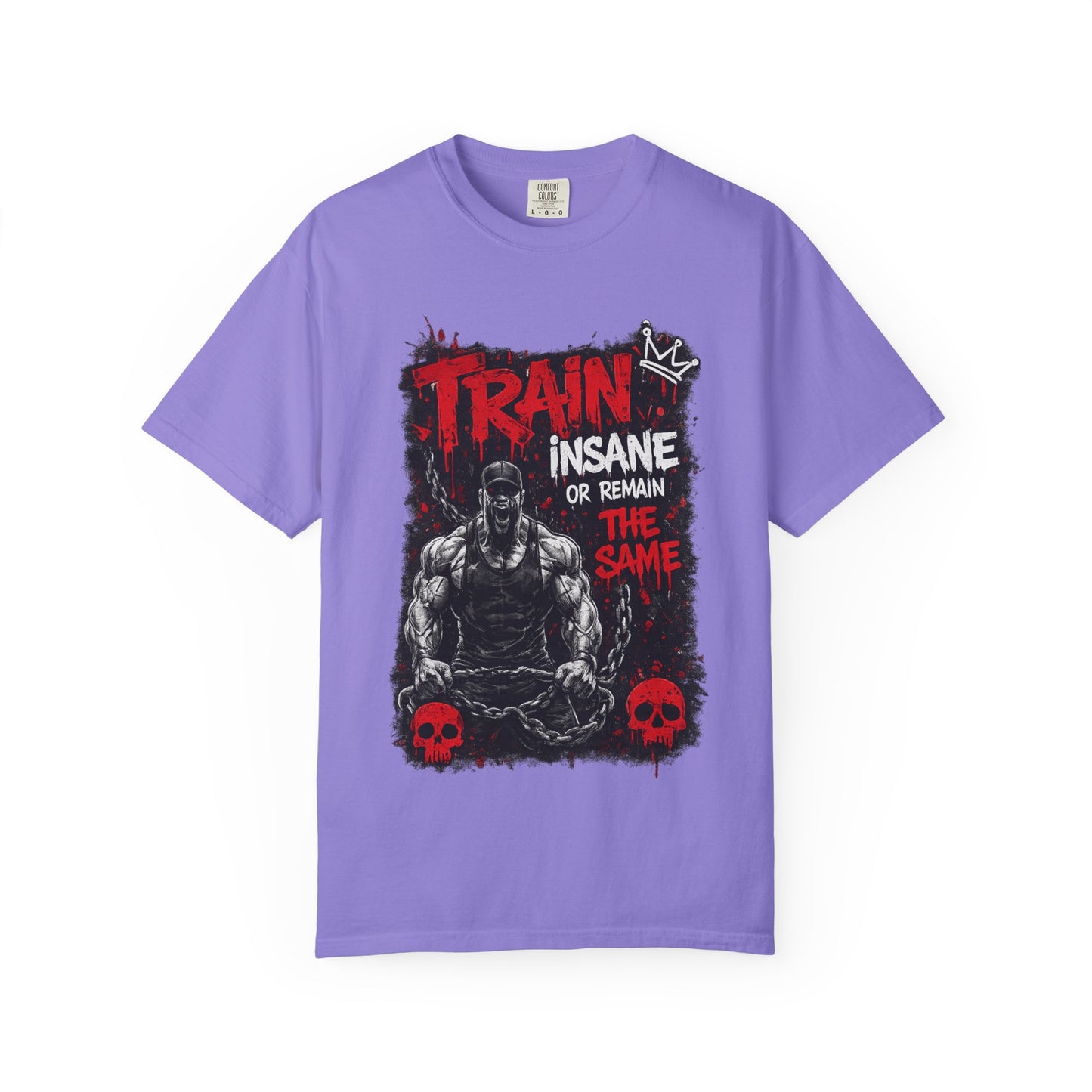 Train Insane Fitness T-Shirt — “Train Insane or Remain the Same” Gym Tee