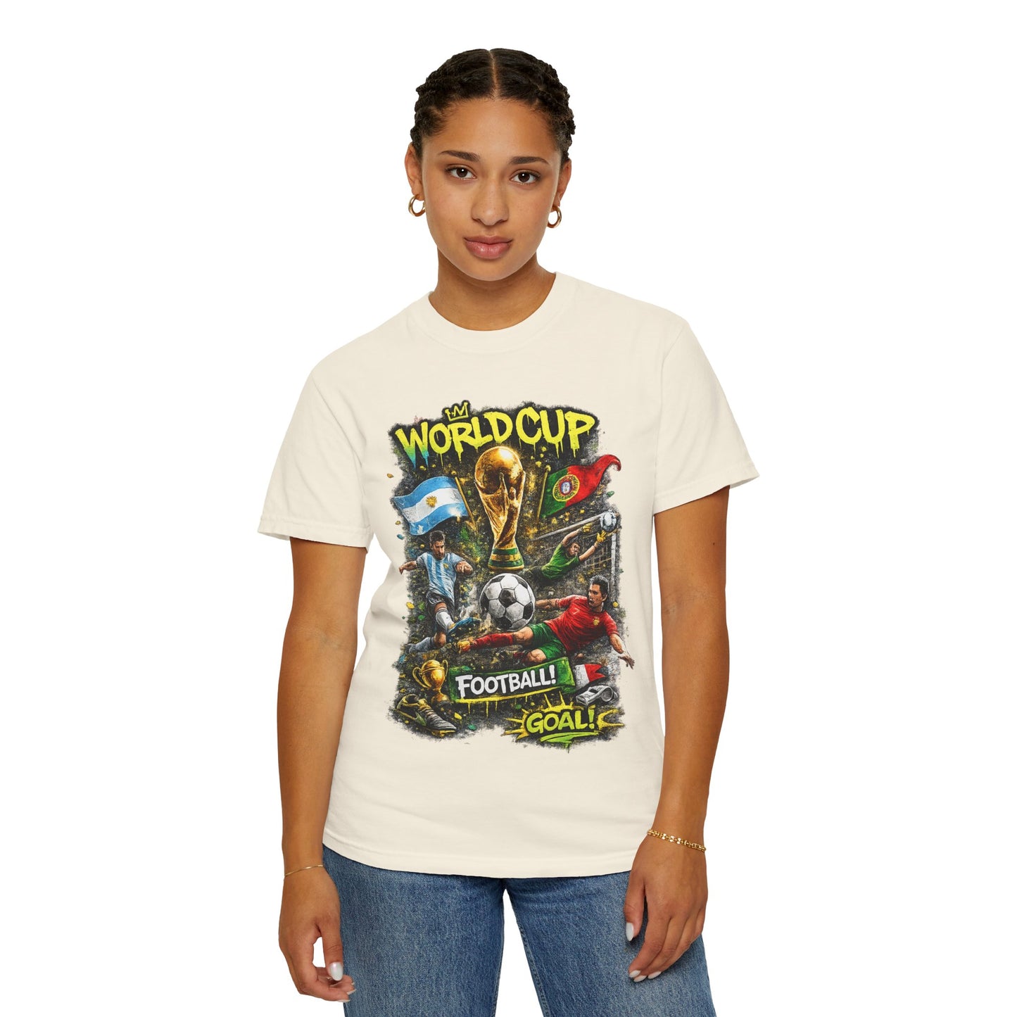 World Cup Soccer Players T-Shirt | Football Goal Graphic Tee
