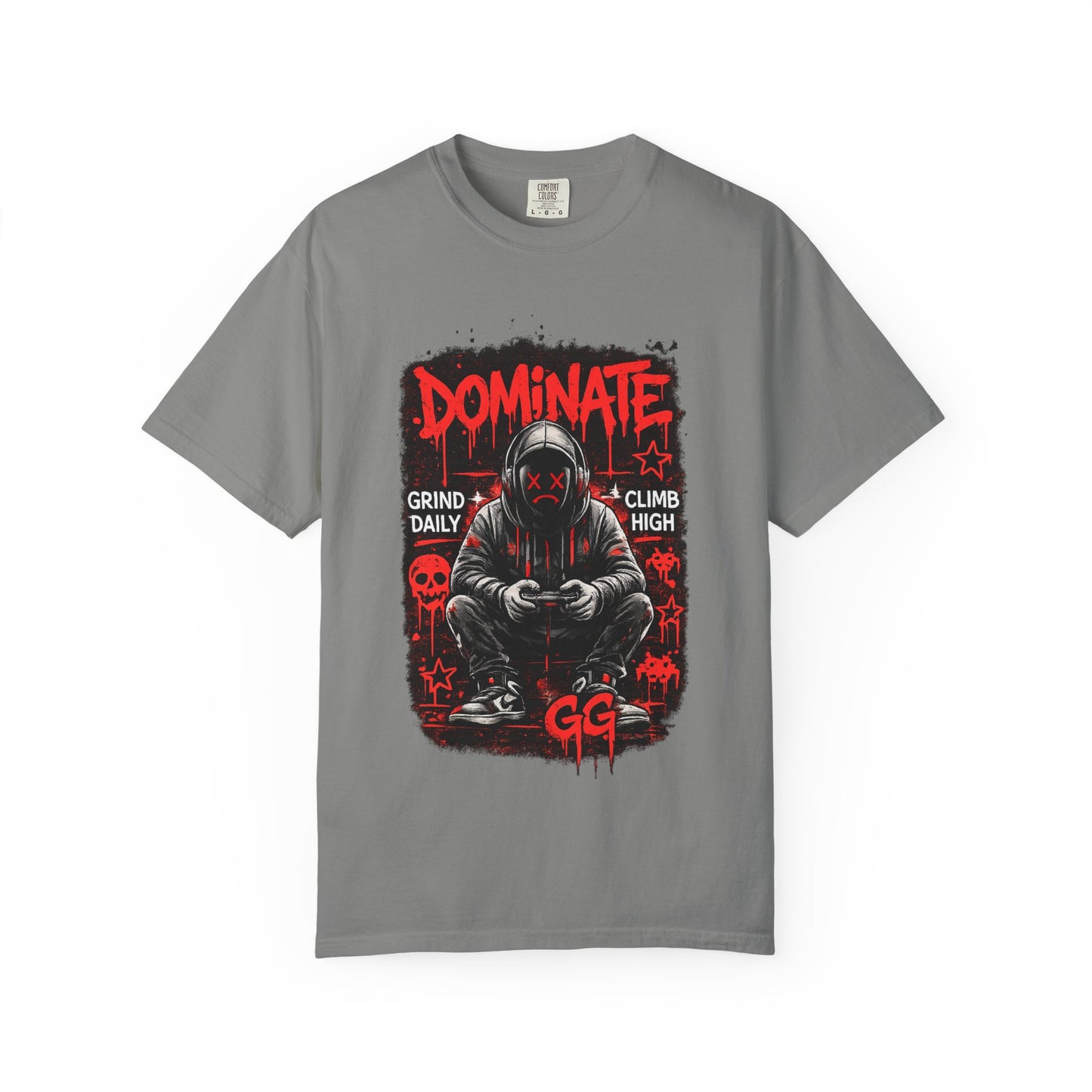 Dominate Gamer Hoodie Graphic T-Shirt | Gaming Streetwear Tee