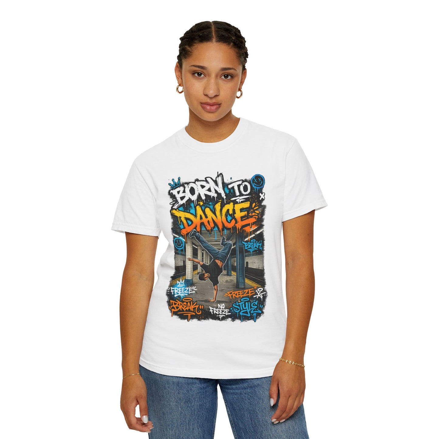 Born to Dance graffiti breakdance shirt | T-Shirt