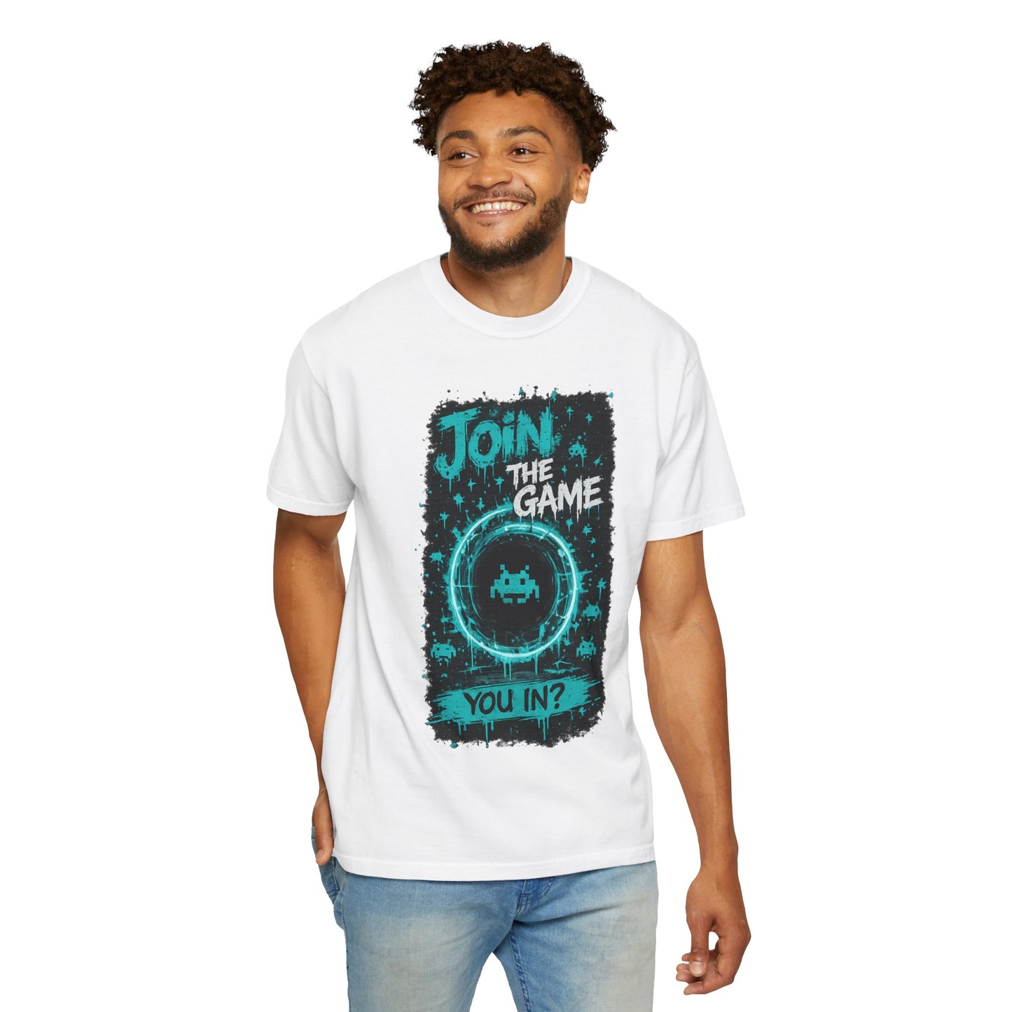 Join The Game Retro Arcade T-Shirt — 'You In?' Gamer Graphic Tee