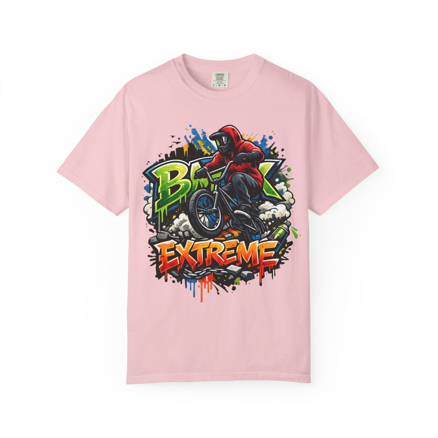 Extreme BMX Rider T-Shirt — Graffiti Stunt Bike Tee