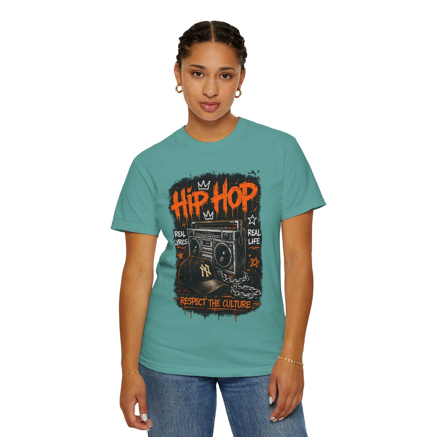 Hip Hop Boombox Respect the Culture T-shirt | Streetwear Music Tee