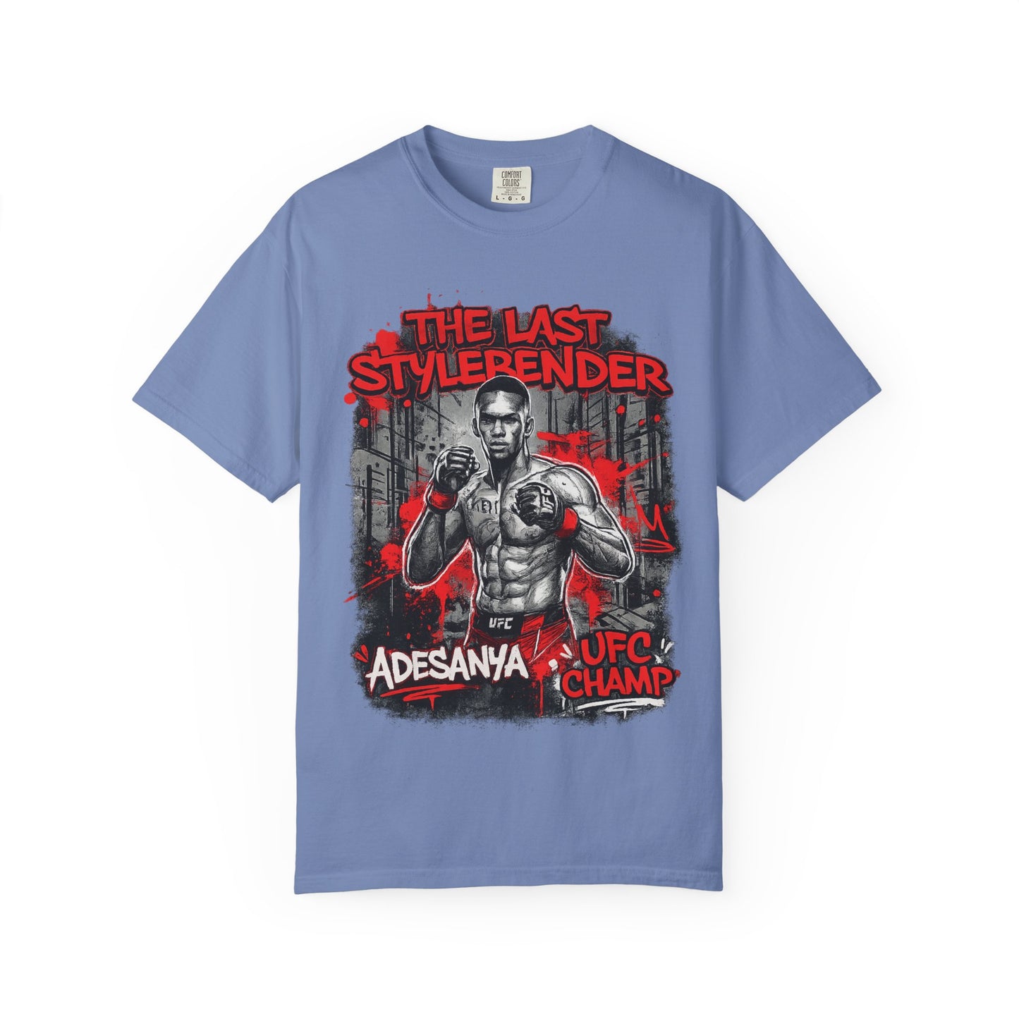 Adesanya 'The Last Stylerender' UFC Champ Graphic T-Shirt
