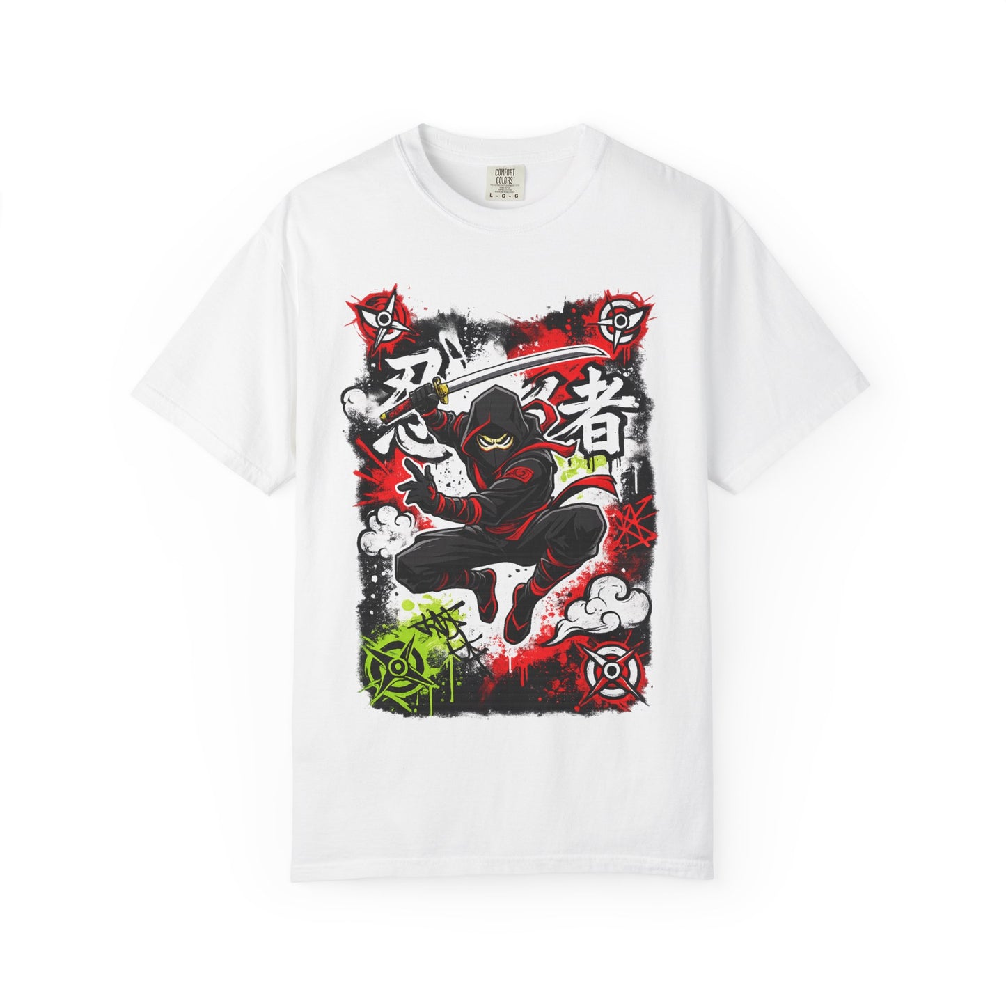 Ninja Warrior Graphic T-Shirt — Japanese Kanji Samurai Streetwear