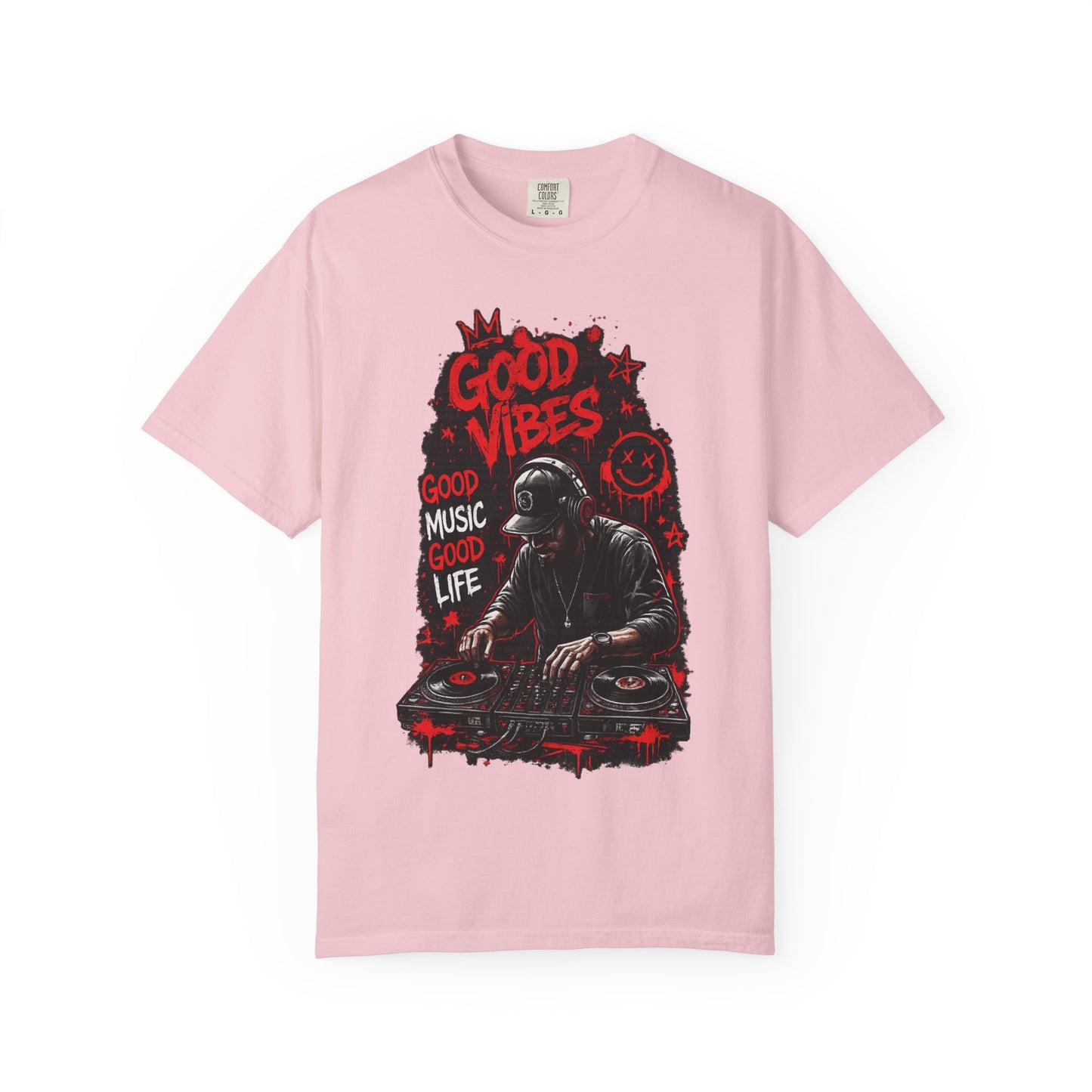 Good Vibes DJ T-Shirt — 'Good Music Good Life' Graphic Tee