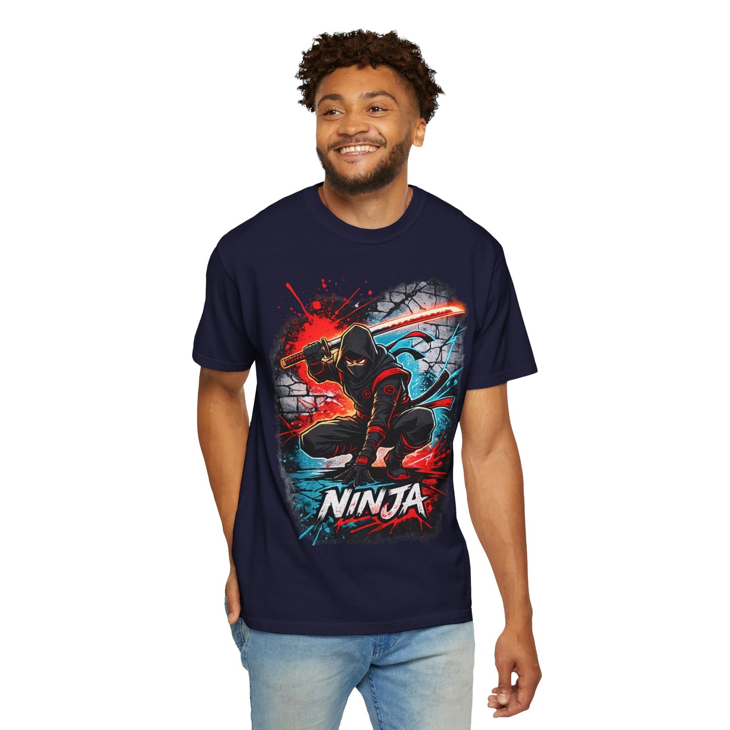 Ninja Graphic T-Shirt — Bold Samurai Night Warrior Tee