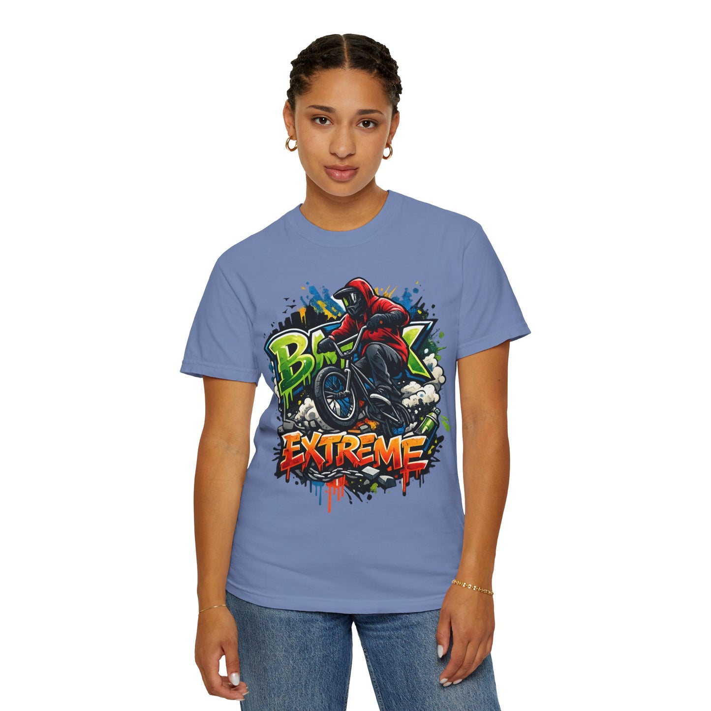 Extreme BMX Rider T-Shirt — Graffiti Stunt Bike Tee