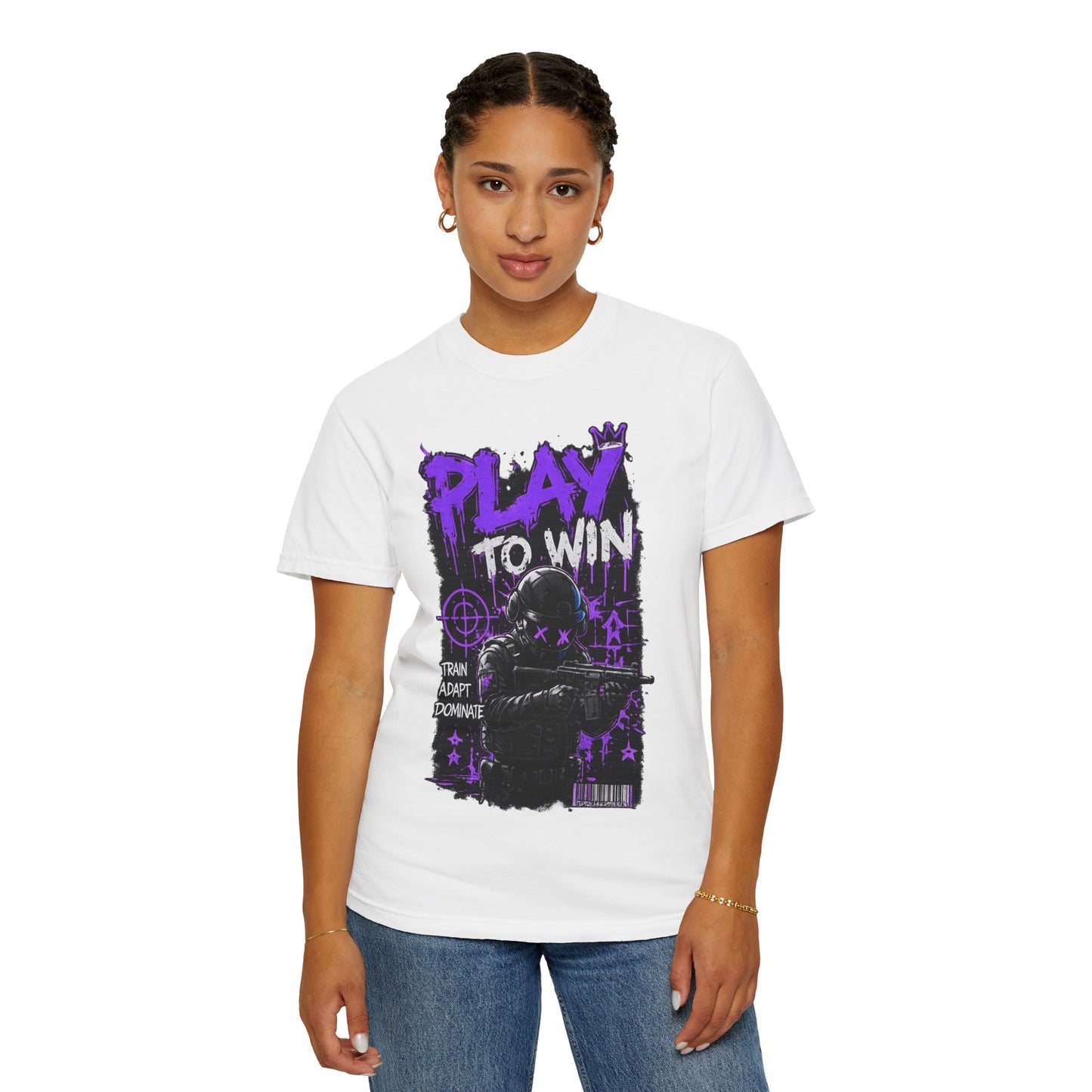 Play to Win Graphic T-Shirt — Gamer Tactical Design