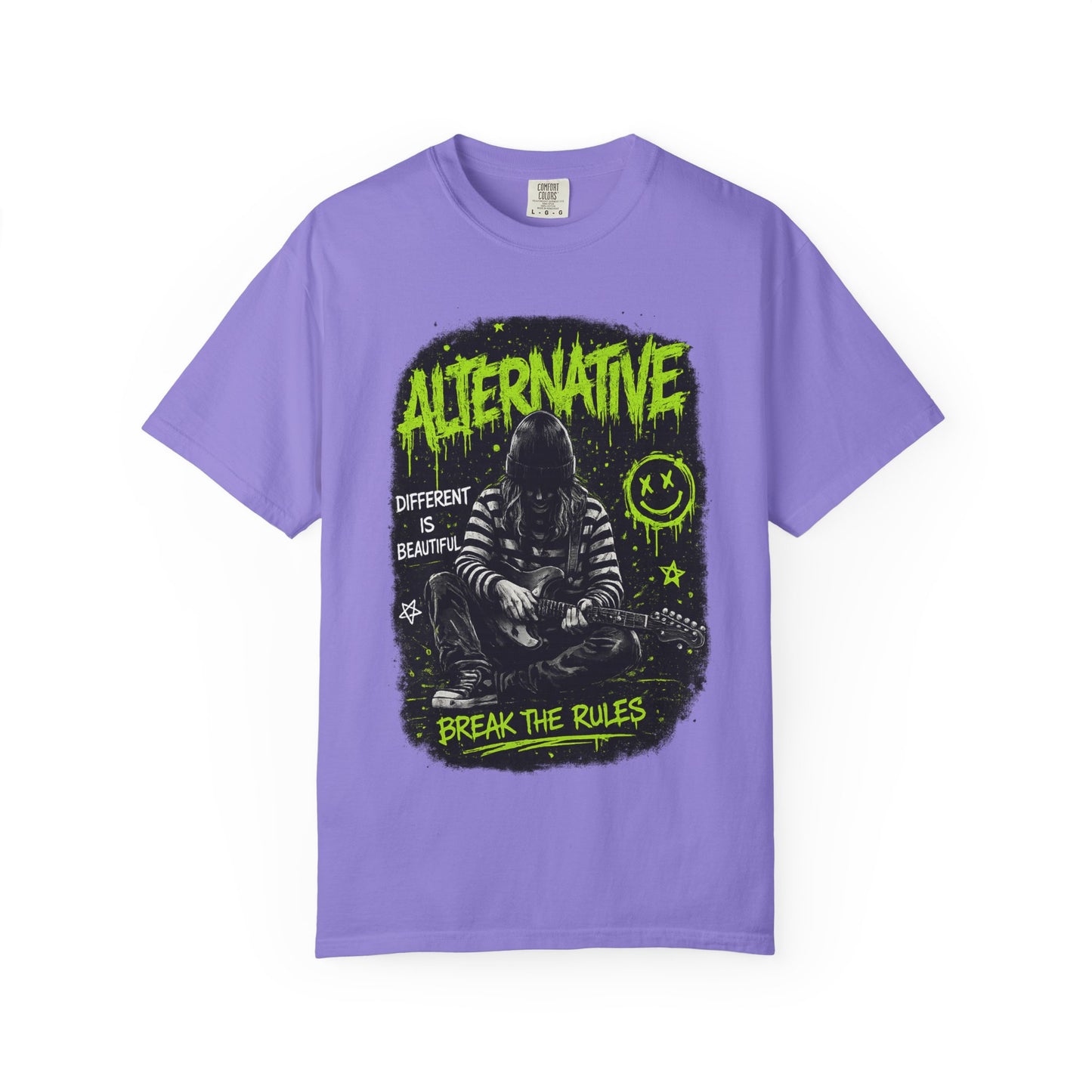 Alternative 'Break the Rules' Music Graphic T-Shirt