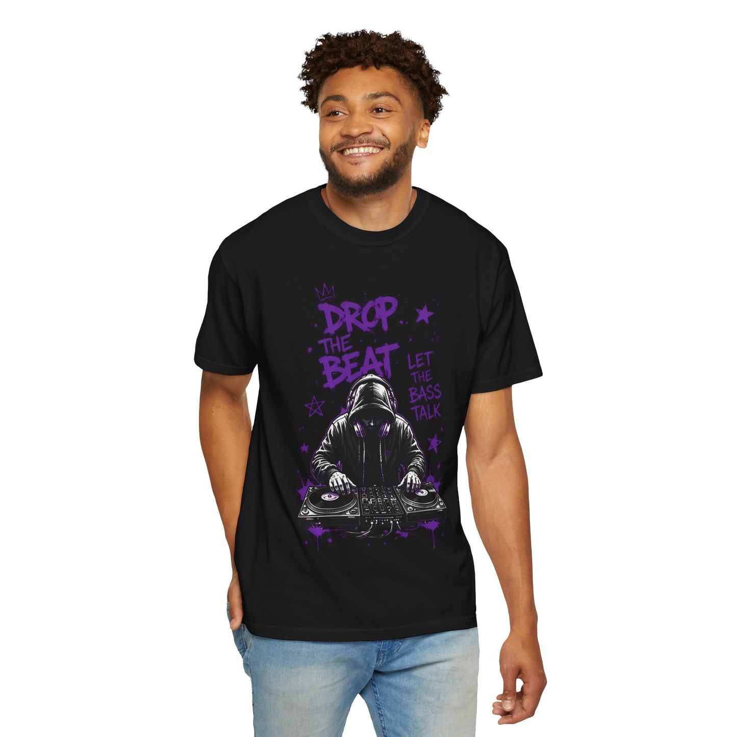 Drop the Beat DJ T-Shirt — "Let the Bass Talk" Graphic Tee