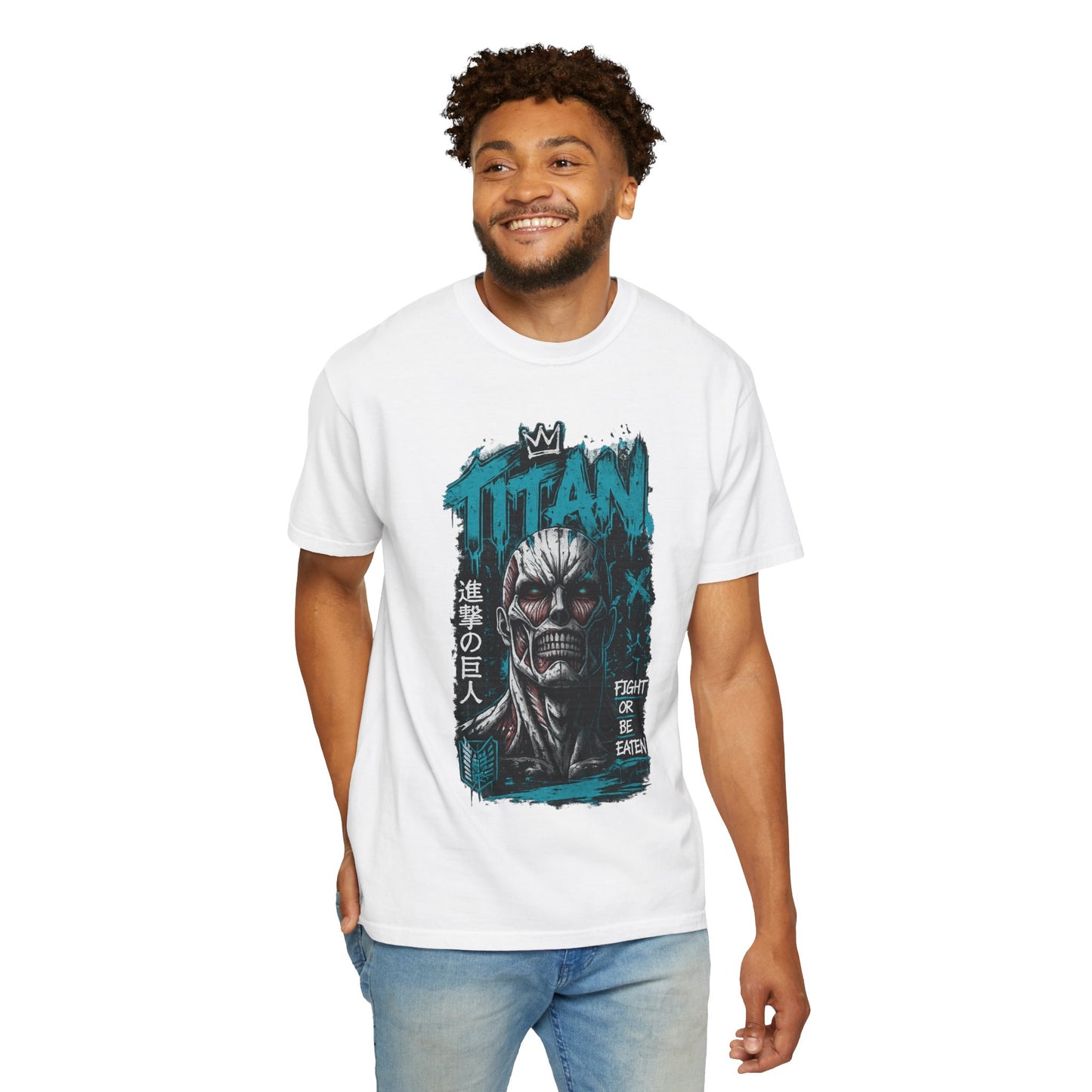 Titan Graphic T-Shirt — 'Fight or Be Eaten' Anime Tee