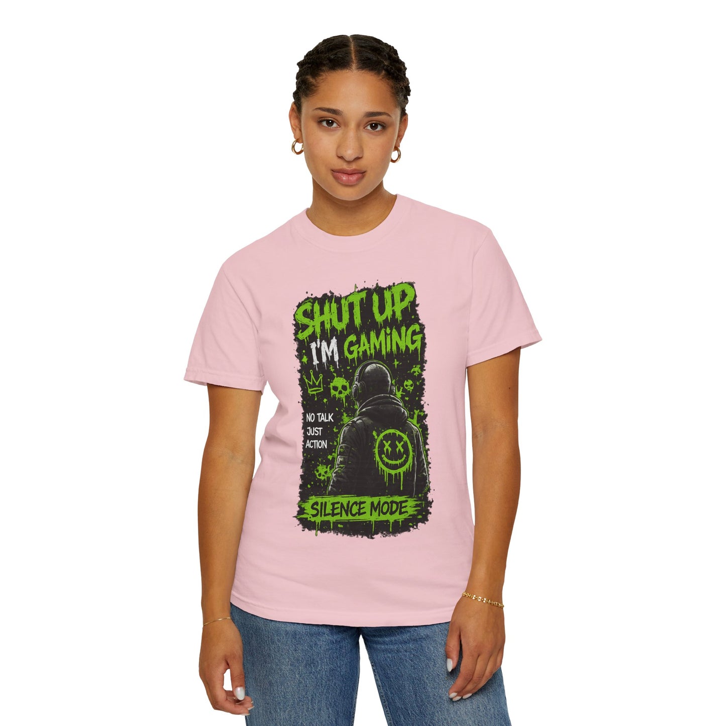 Shut Up I'm Gaming T-Shirt — 'Silence Mode' Gamer Graphic Tee