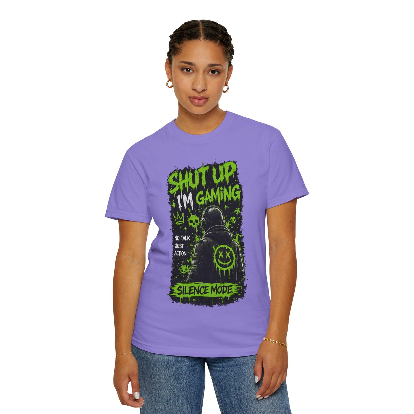 Shut Up I'm Gaming T-Shirt — 'Silence Mode' Gamer Graphic Tee