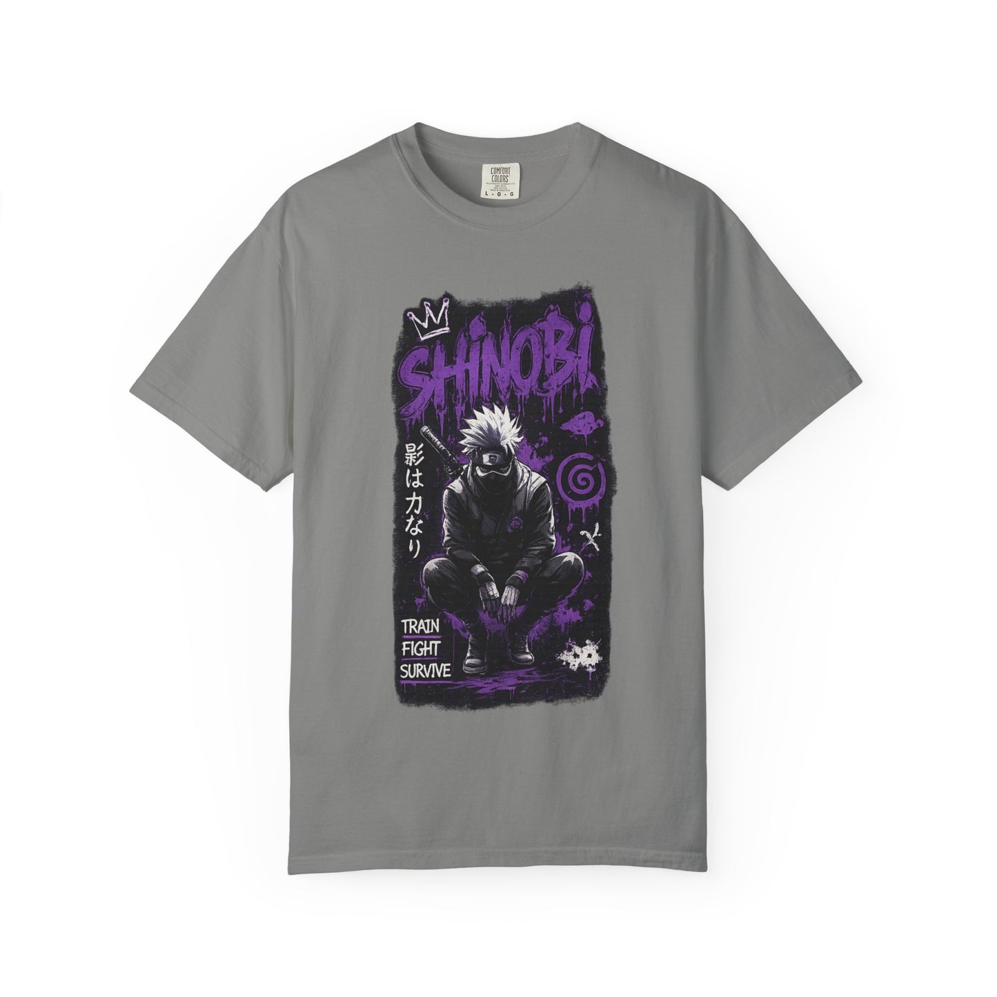 Shinobi Graphic T-Shirt — Ninja Anime Tee (Train Fight Survive)