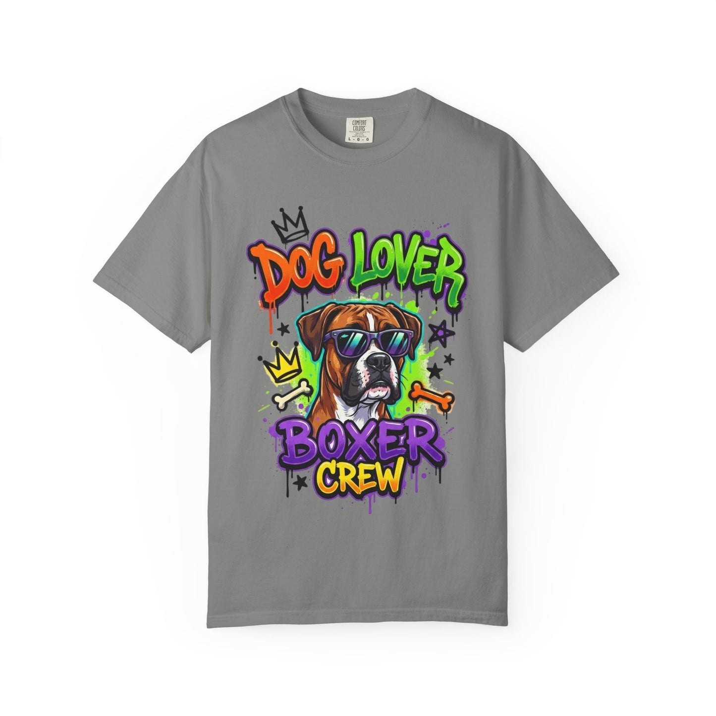 Boxer Crew Dog Lover T-Shirt — Graphic Dog Owner Tee