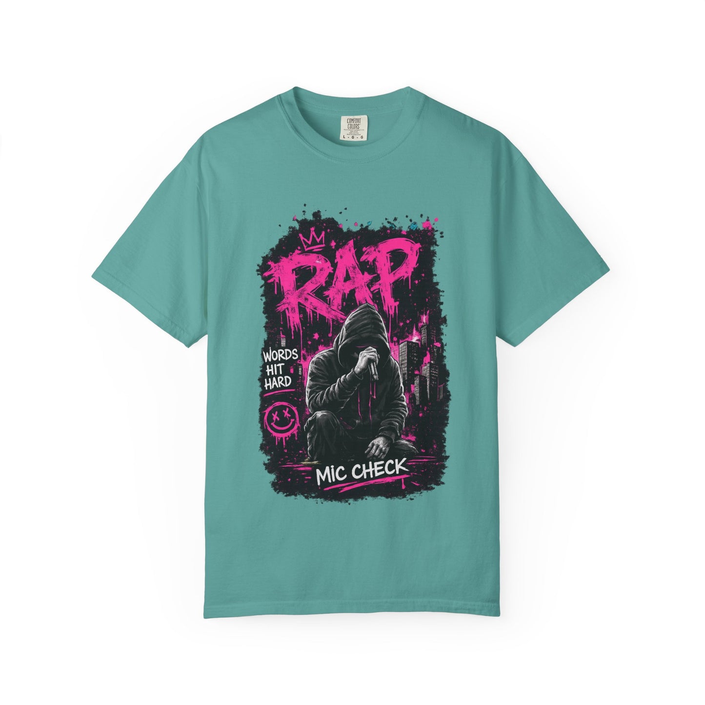 Rap Mic Check T-Shirt — Urban Hip-Hop Graphic Tee