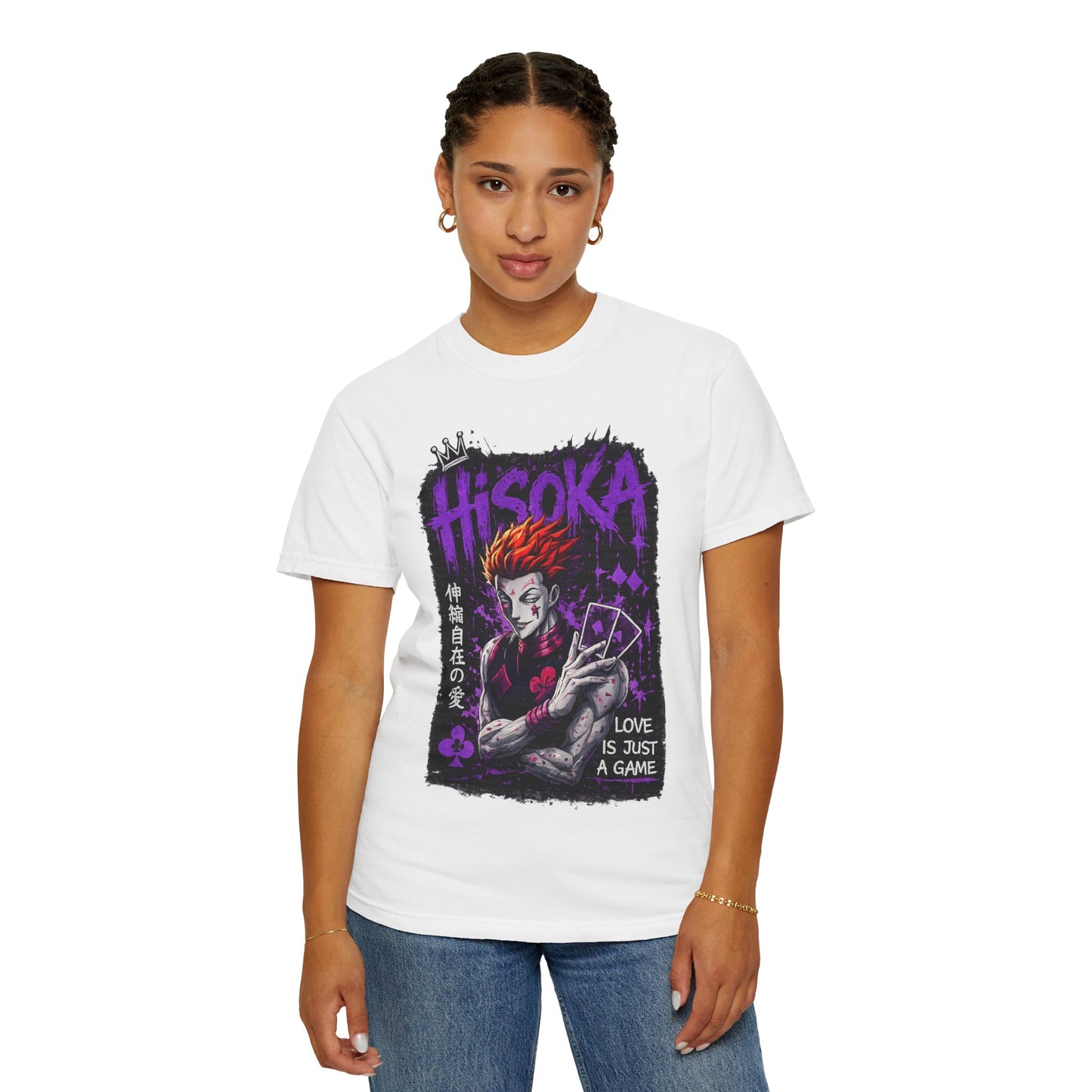 Hisoka Anime Graphic T-Shirt — "Love Is Just a Game" Villain Tee