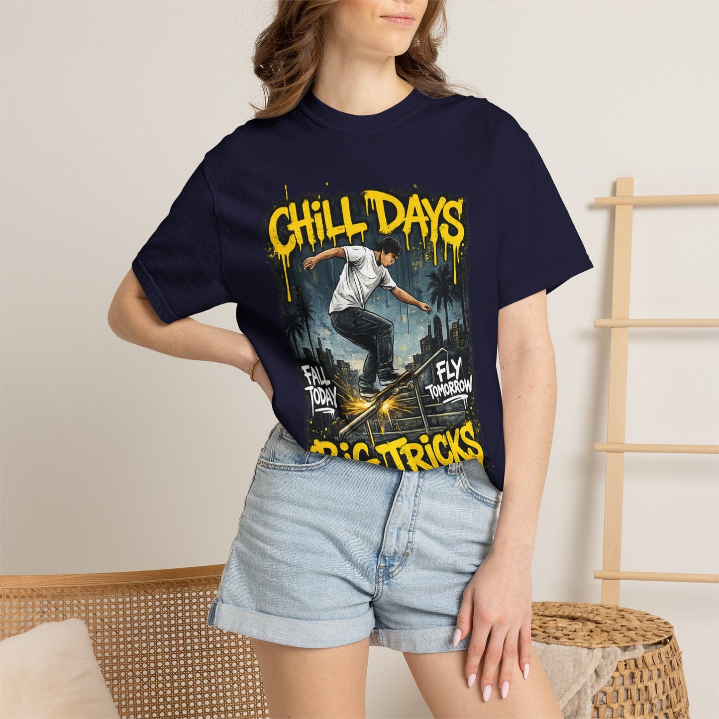 Chill Days Big Tricks Skateboard T‑Shirt
