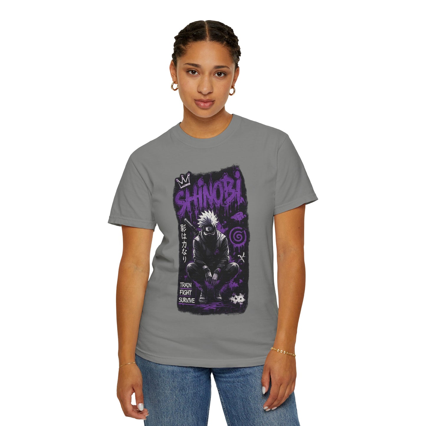 Shinobi Graphic T-Shirt — Ninja Anime Tee (Train Fight Survive)
