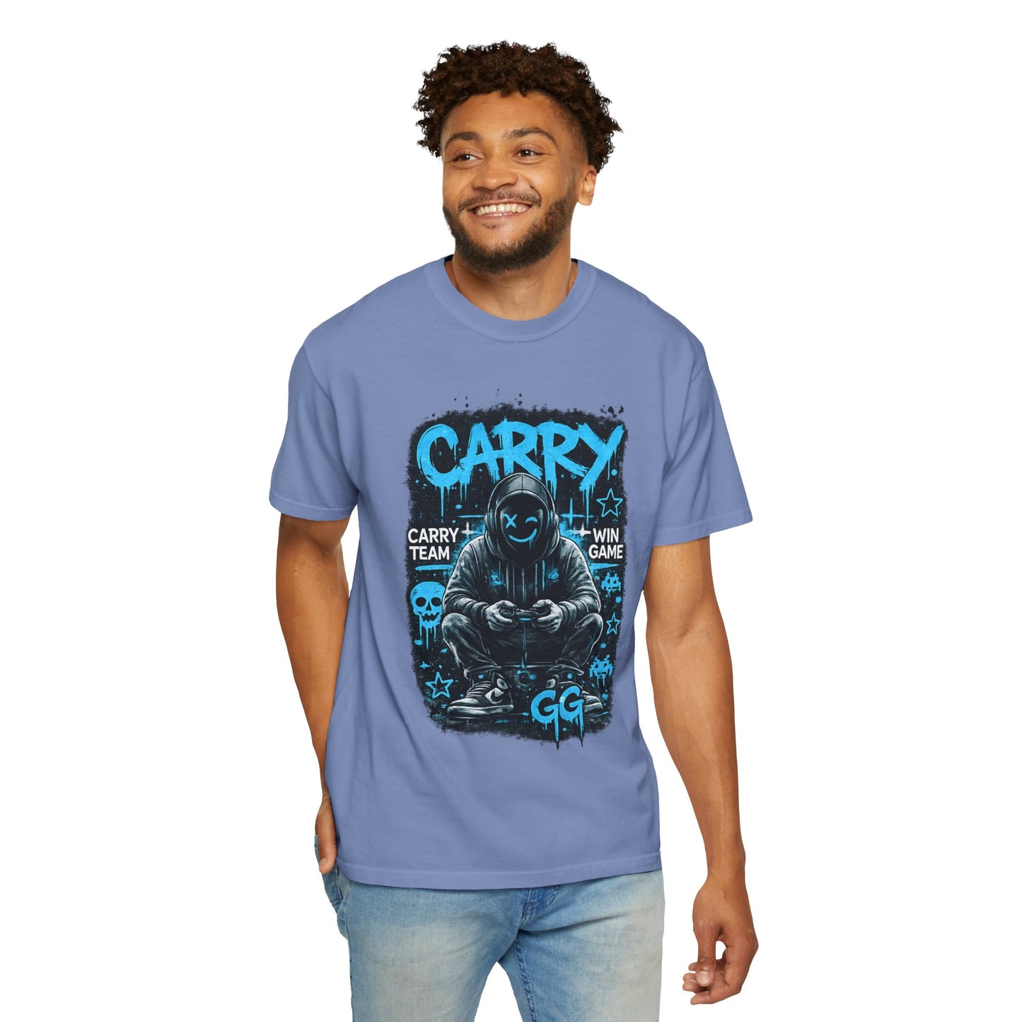 Carry Gamer Hoodie T-Shirt | Esports Gamer Graphic Tee