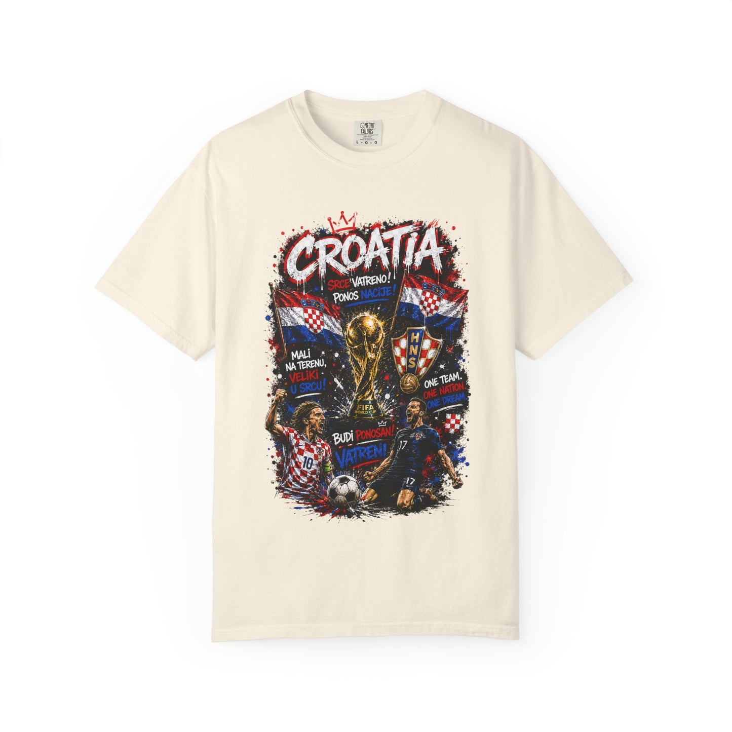 Croatia World Cup Trophy Soccer T-Shirt | Croatian Flag Football Tee