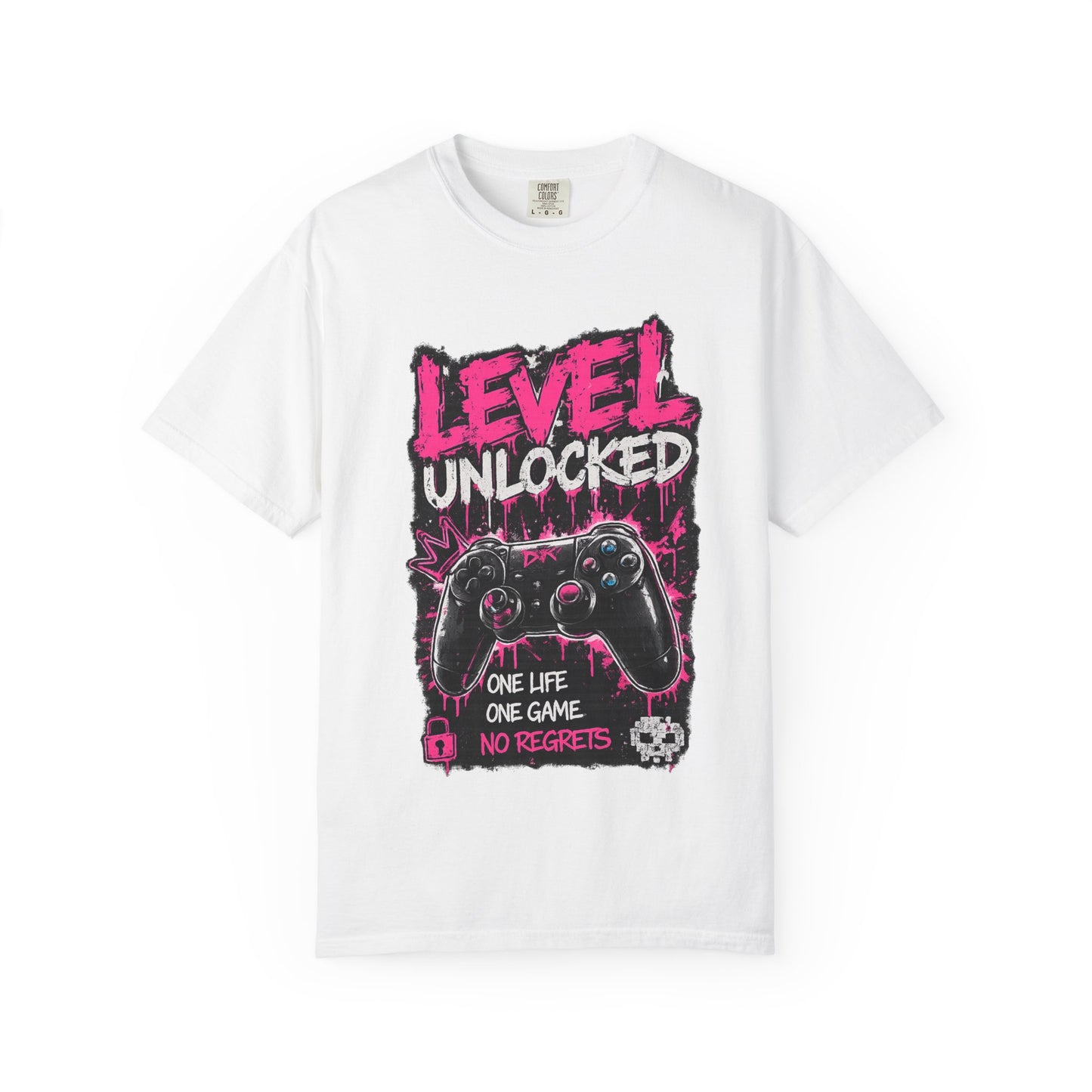 Level Unlocked Gamer T-Shirt — "One Life, One Game" Graphic Tee