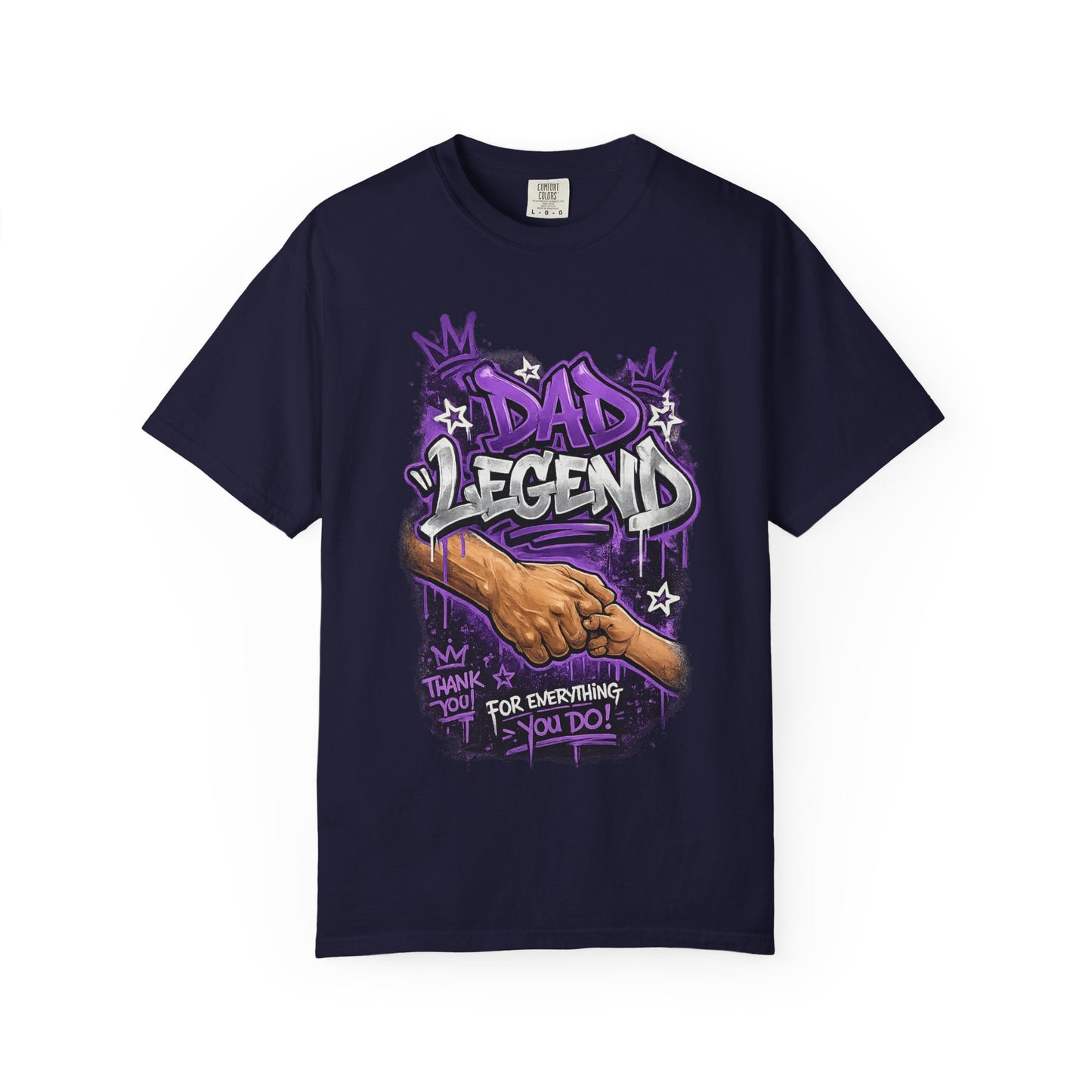 Dad Legend graffiti hands illustration T-Shirt | Thank You For Everything design