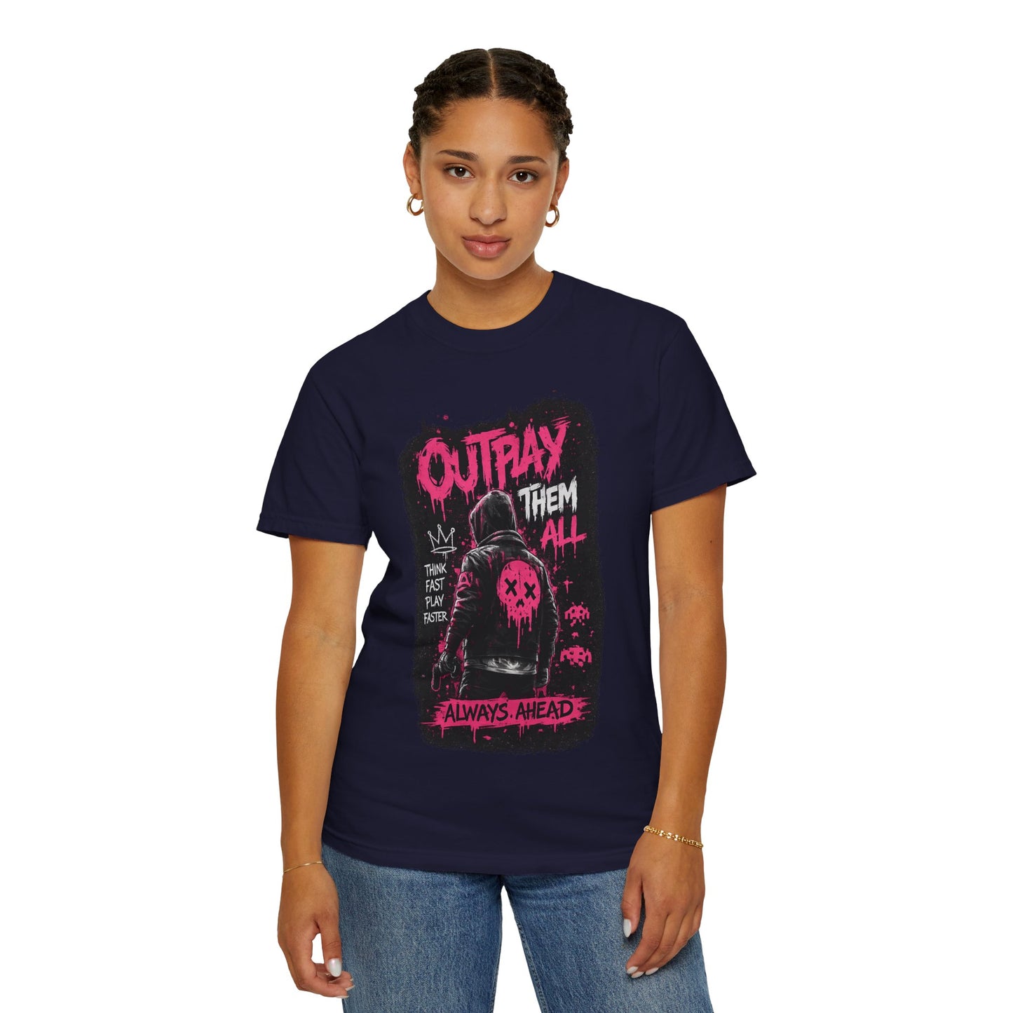 Outplay Them All Graphic T-Shirt — 'Always Ahead' Streetwear Tee