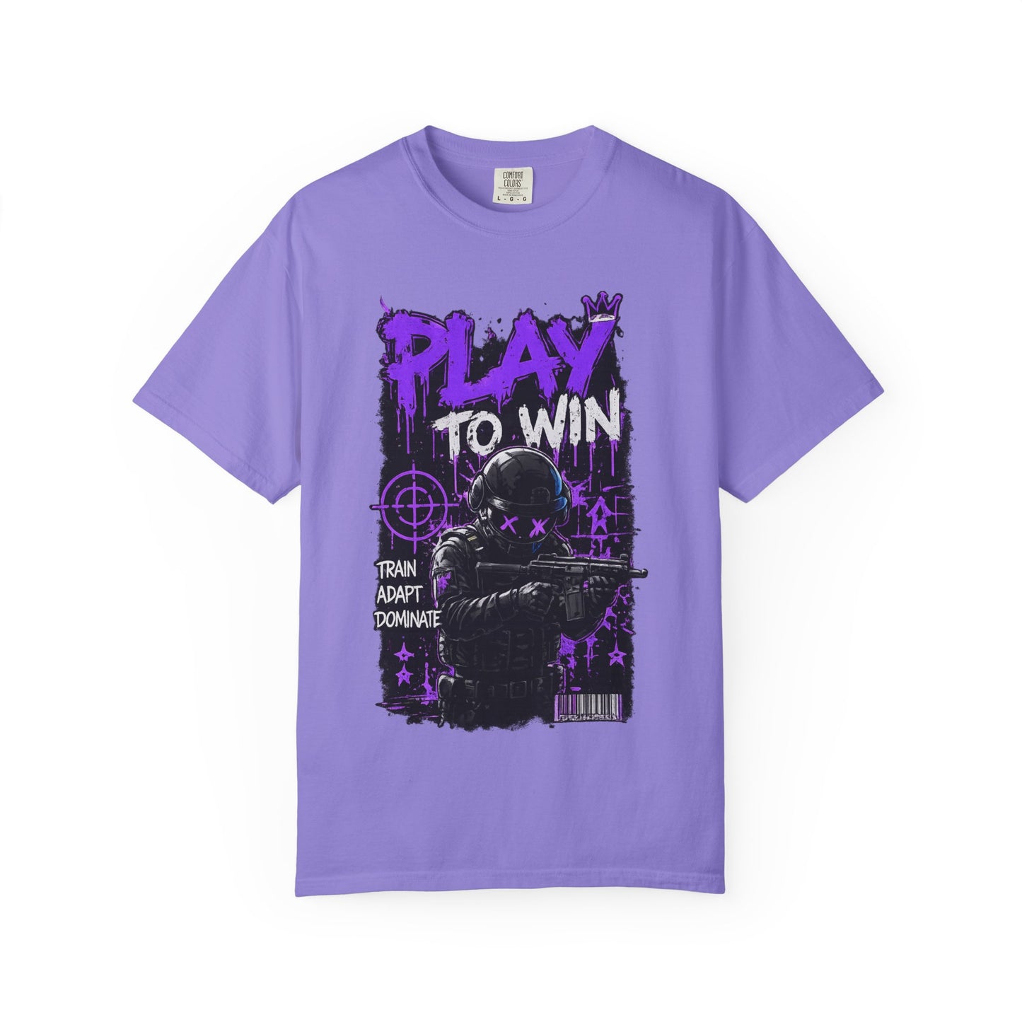Play to Win Graphic T-Shirt — Gamer Tactical Design