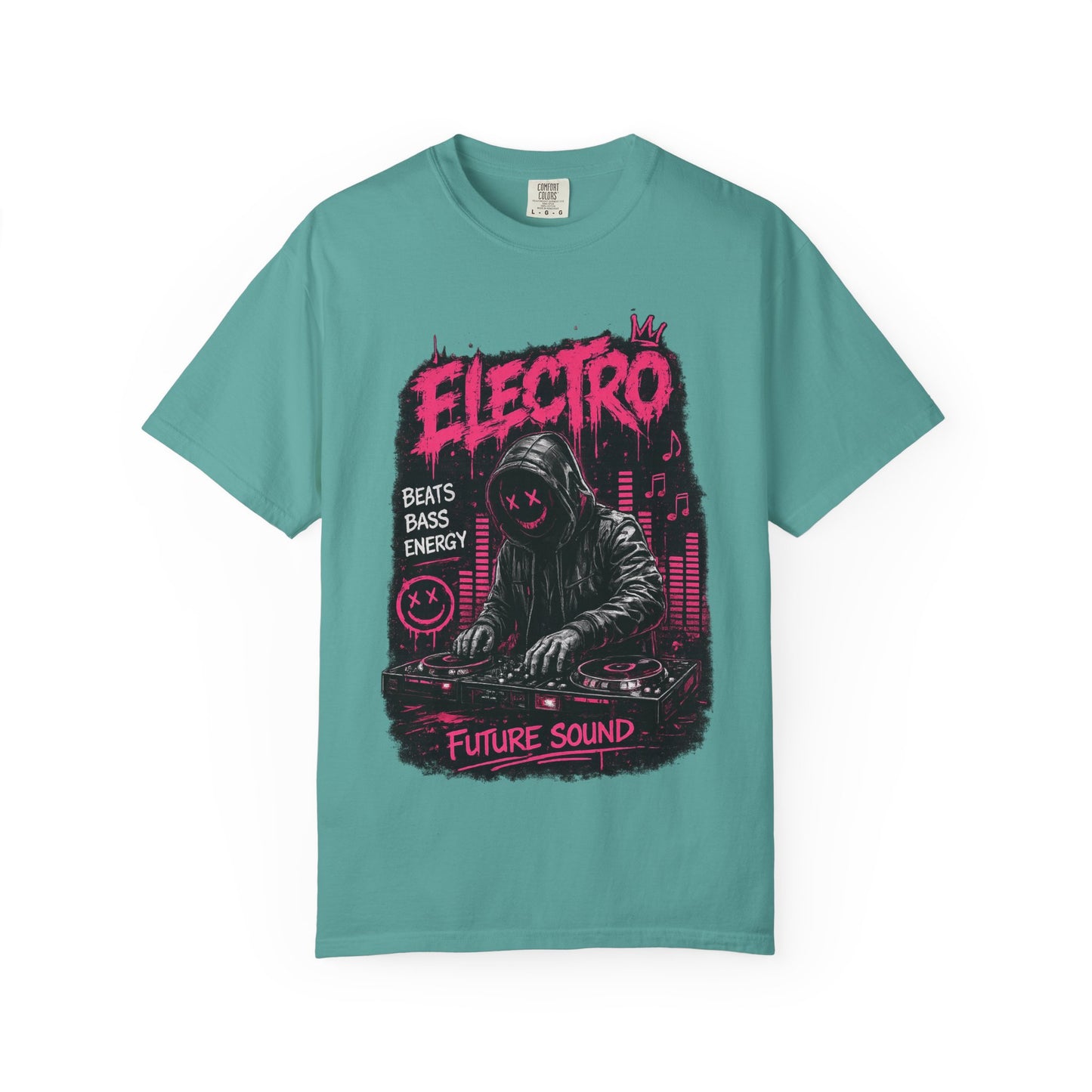 Electro DJ Graphic T-Shirt — "Future Sound" Music Neon Rave Tee
