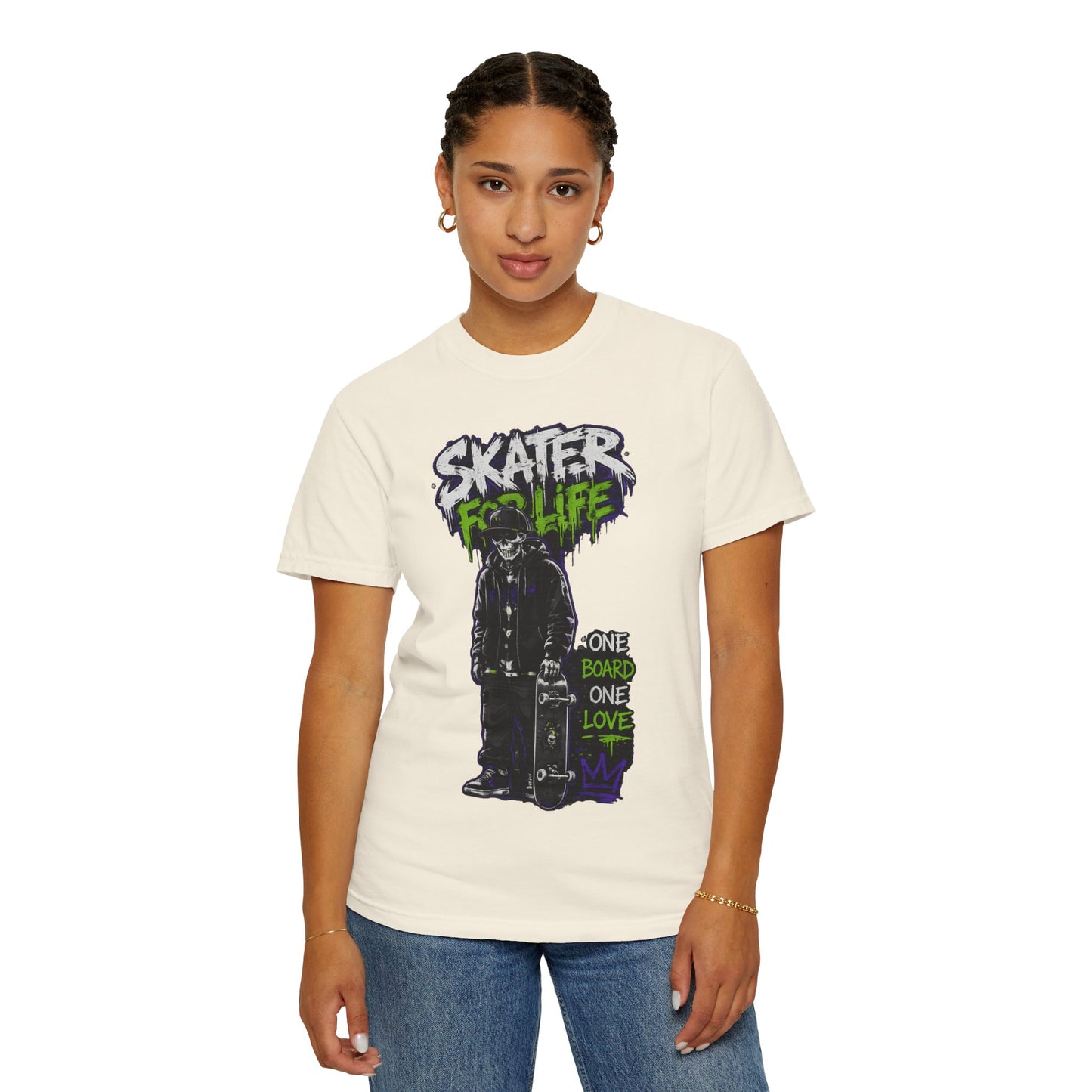 Skater for Life T-Shirt — One Board One Love Skateboard Graphic Tee