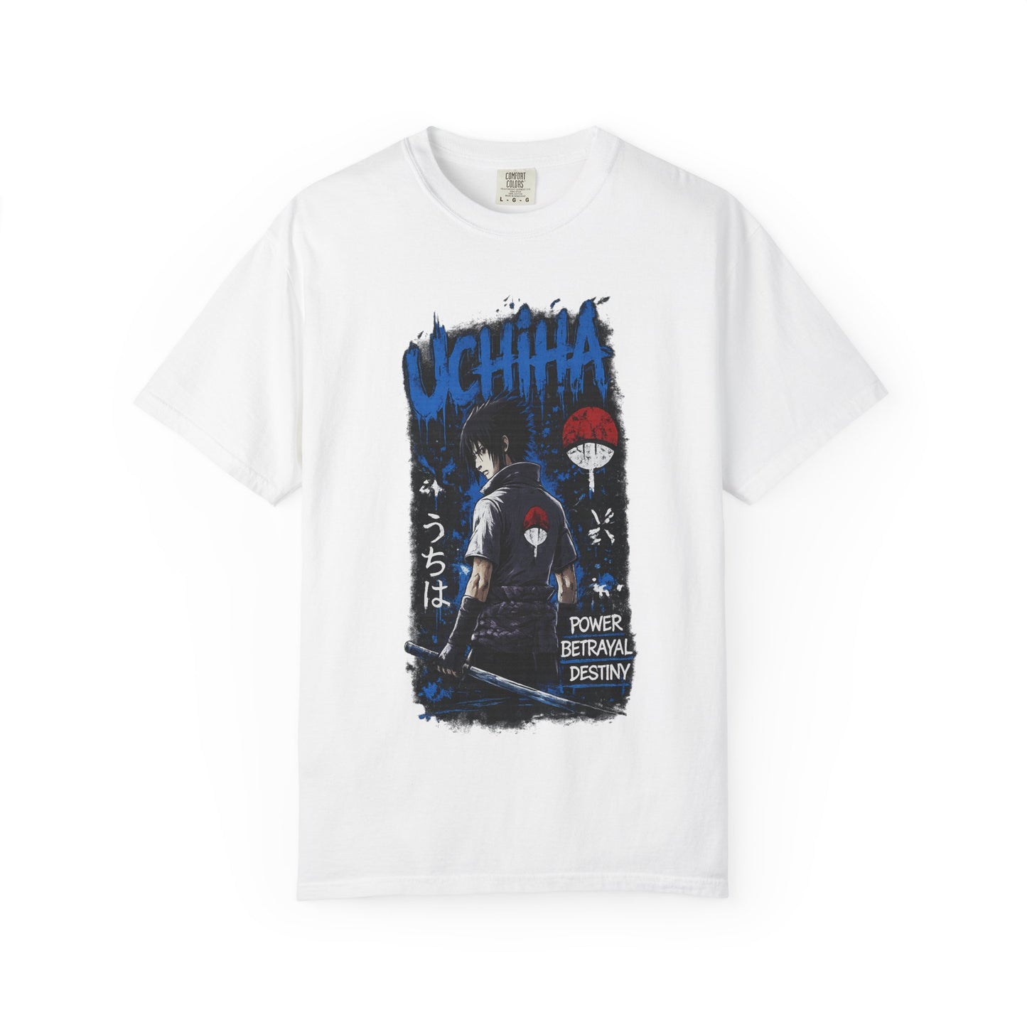Uchiha Clan Graphic T-Shirt — Anime Sasuke Poster Design