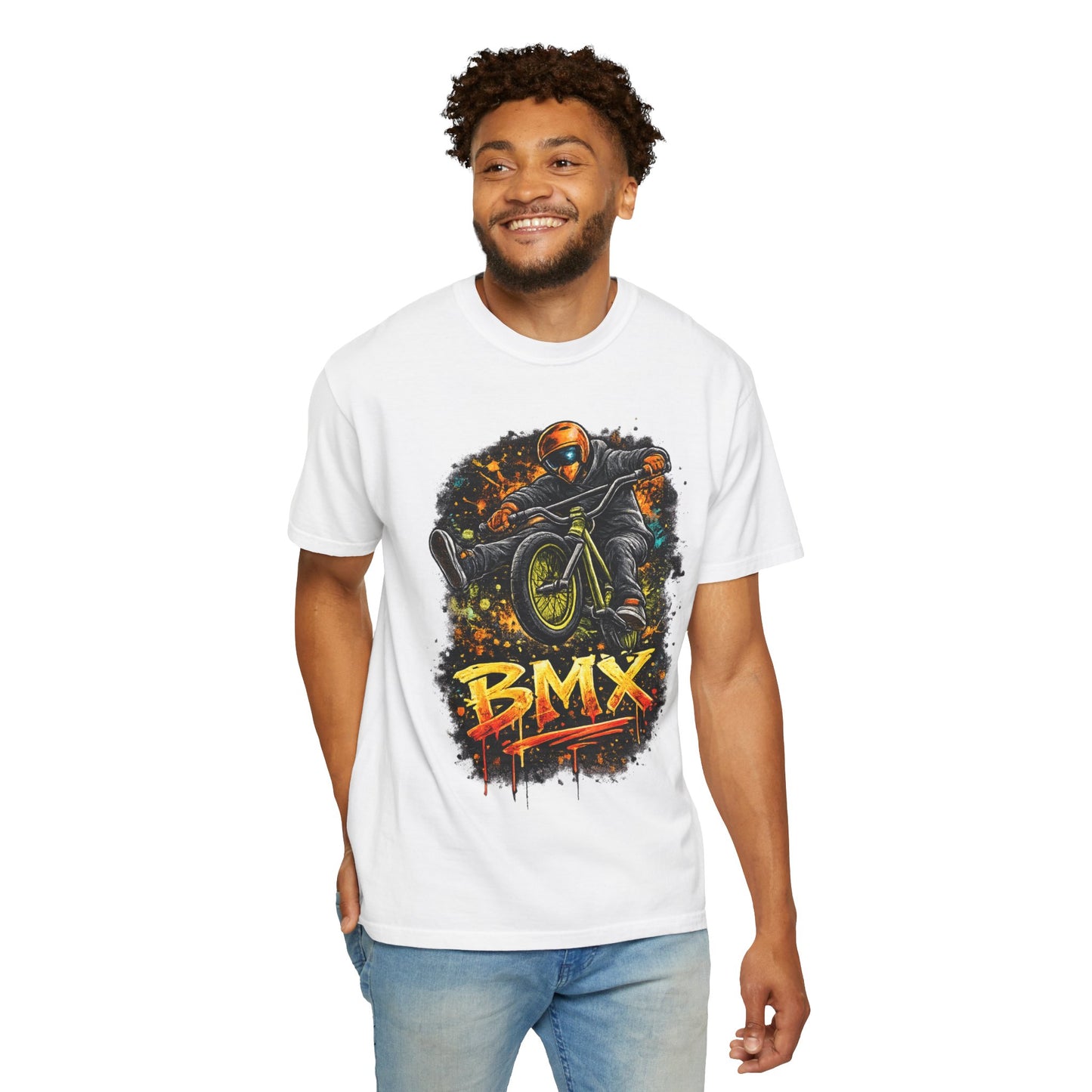 BMX Freestyle T-Shirt — Graphic BMX Rider Tee