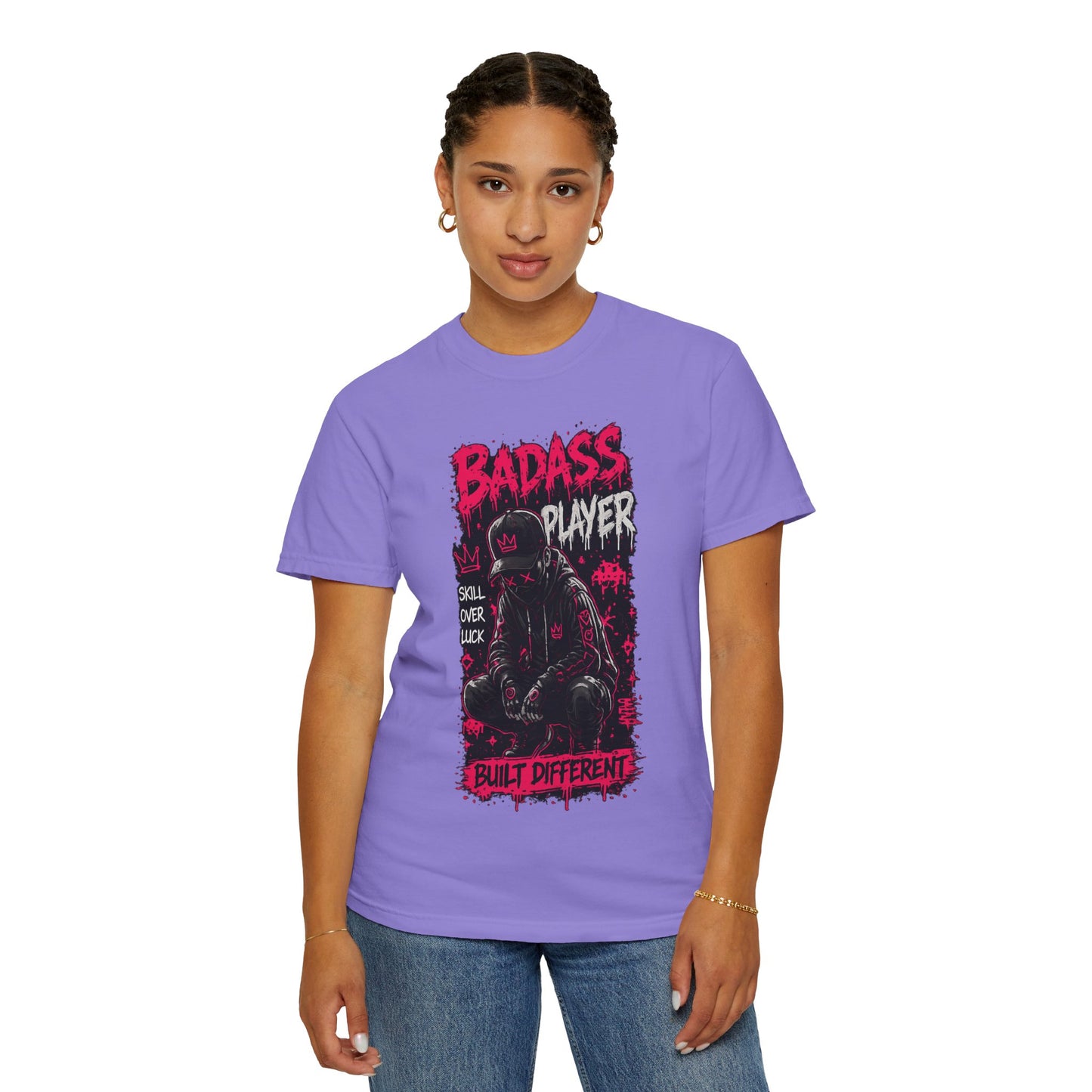 Badass Player Graphic T-Shirt — “Built Different” Gaming Tee