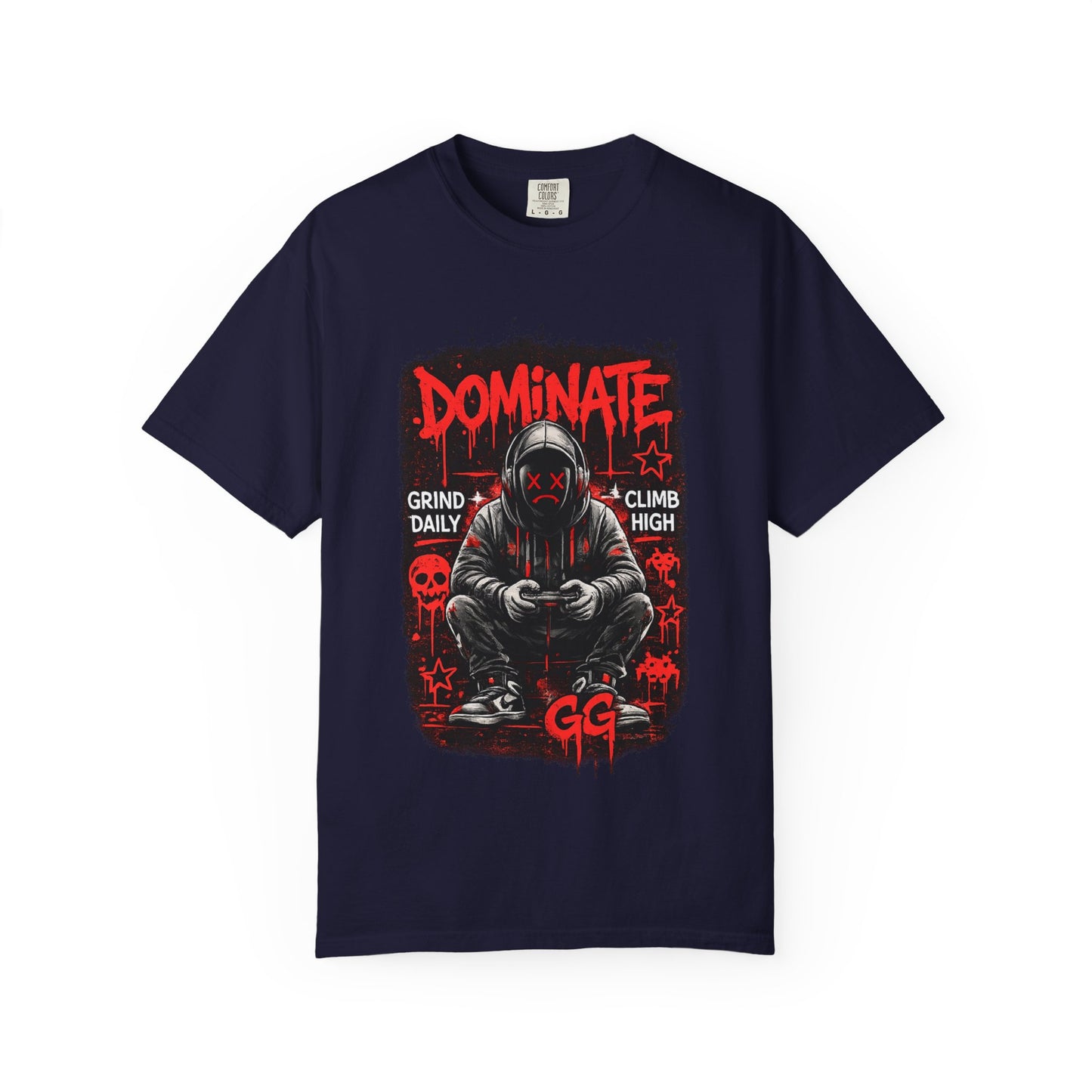 Dominate Gamer Hoodie Graphic T-Shirt | Gaming Streetwear Tee