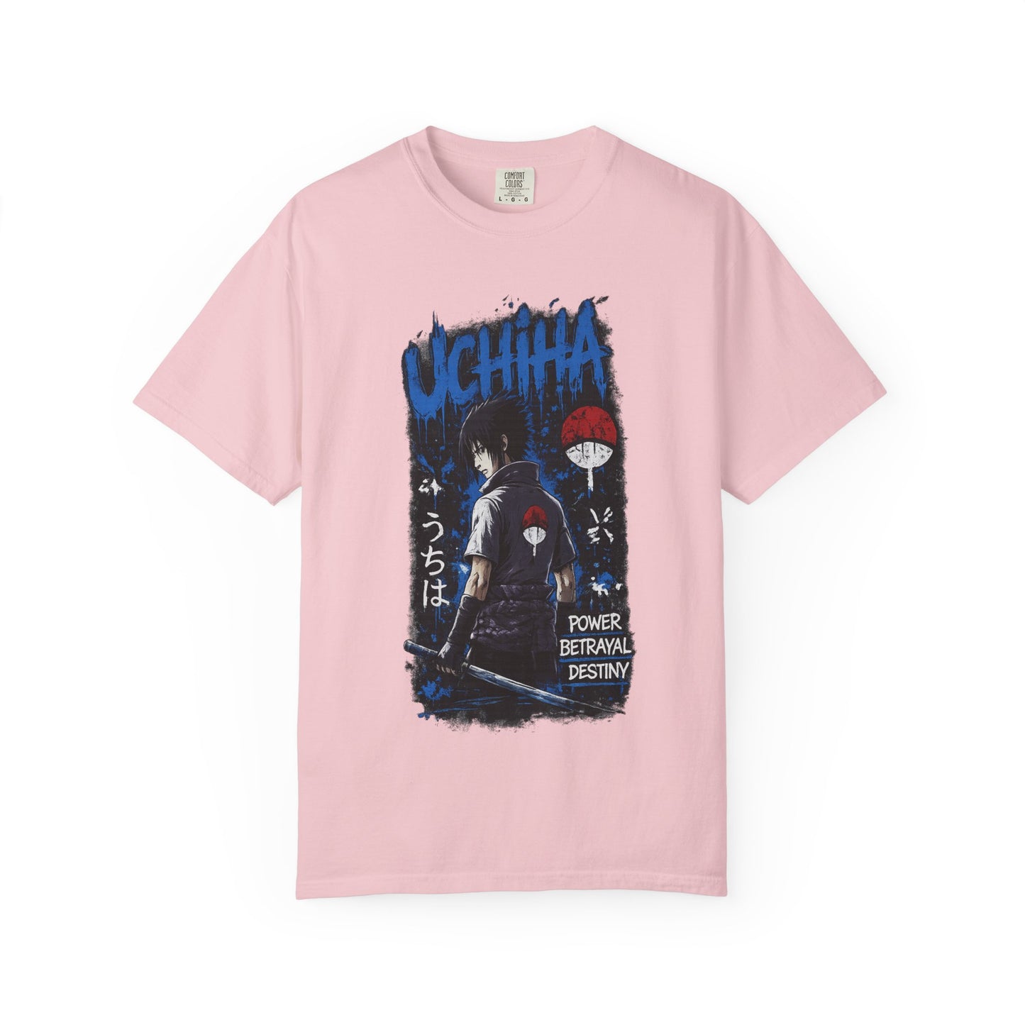 Uchiha Clan Graphic T-Shirt — Anime Sasuke Poster Design