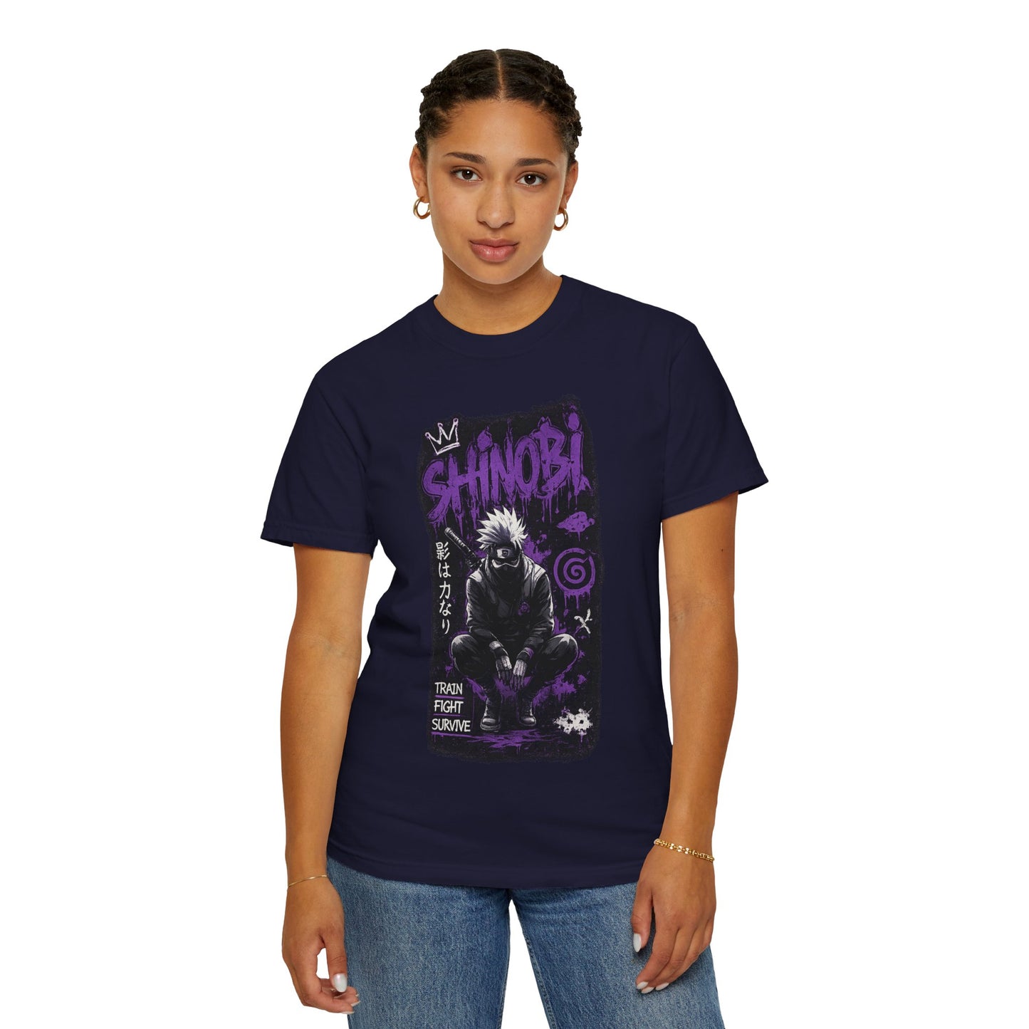 Shinobi Graphic T-Shirt — Ninja Anime Tee (Train Fight Survive)