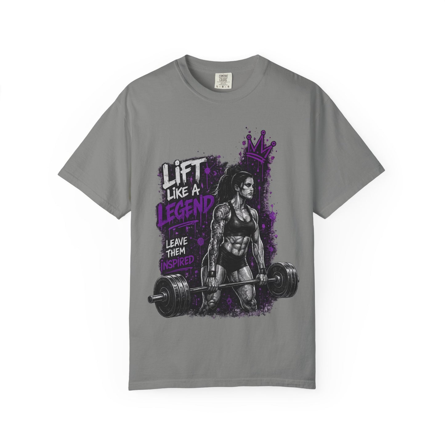 Lift Like a Legend Weightlifting T-Shirt — Female Power Deadlift Gym Tee