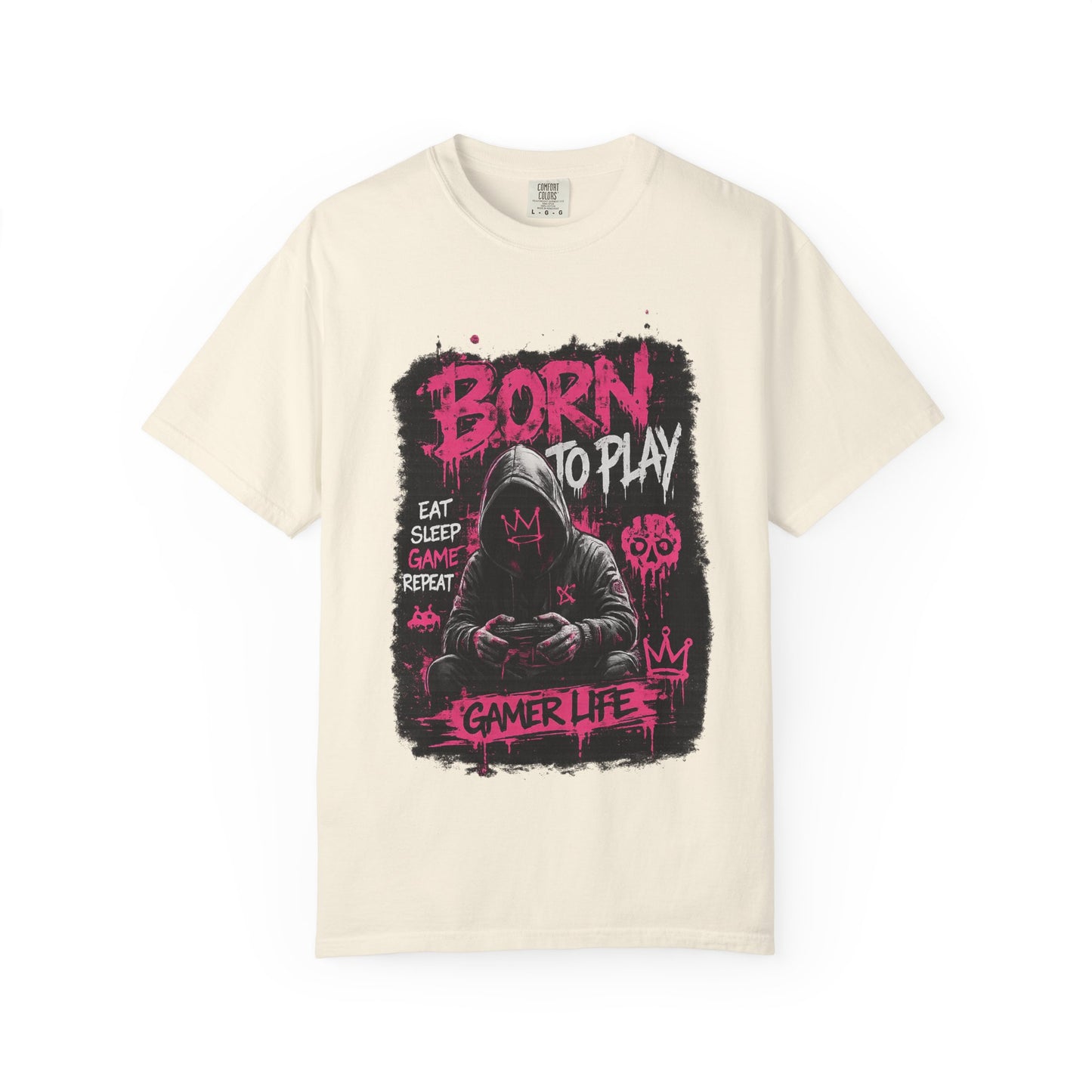 Gamer Life T-Shirt — "Born to Play" Hooded Player Graphic Tee