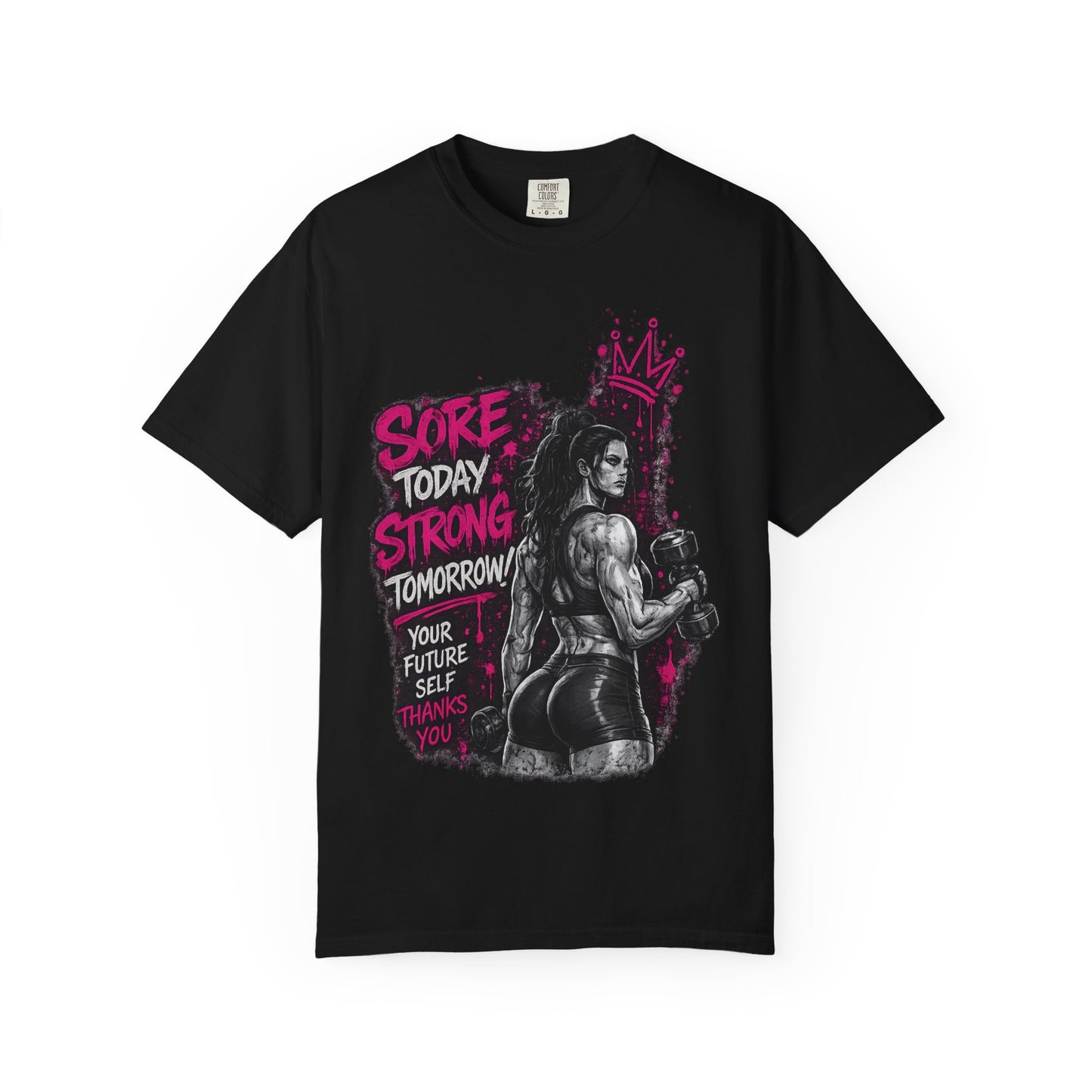 Motivational Boxing T-Shirt — "Sore Today, Strong Tomorrow" Gym Tee