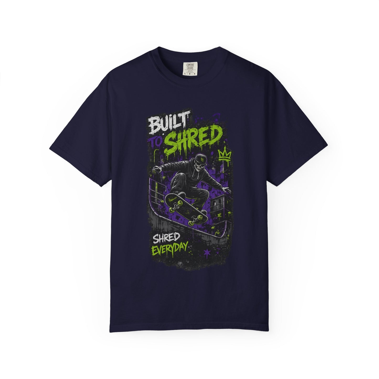 Built to Shred Skateboard T-Shirt — "Shred Everyday" Graphic Tee