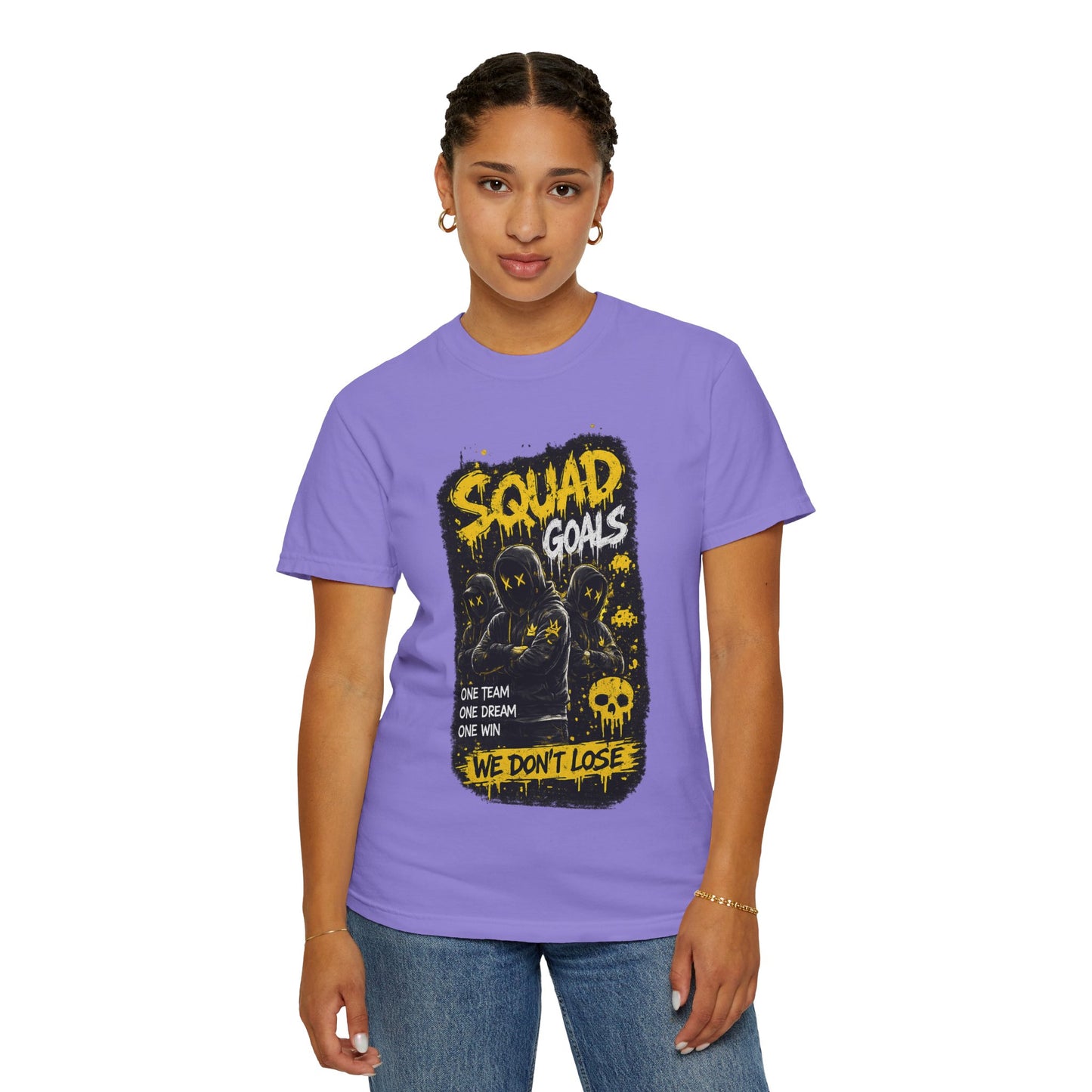 Squad Goals Graphic T-Shirt — 'We Don't Lose' Team Skull Tee