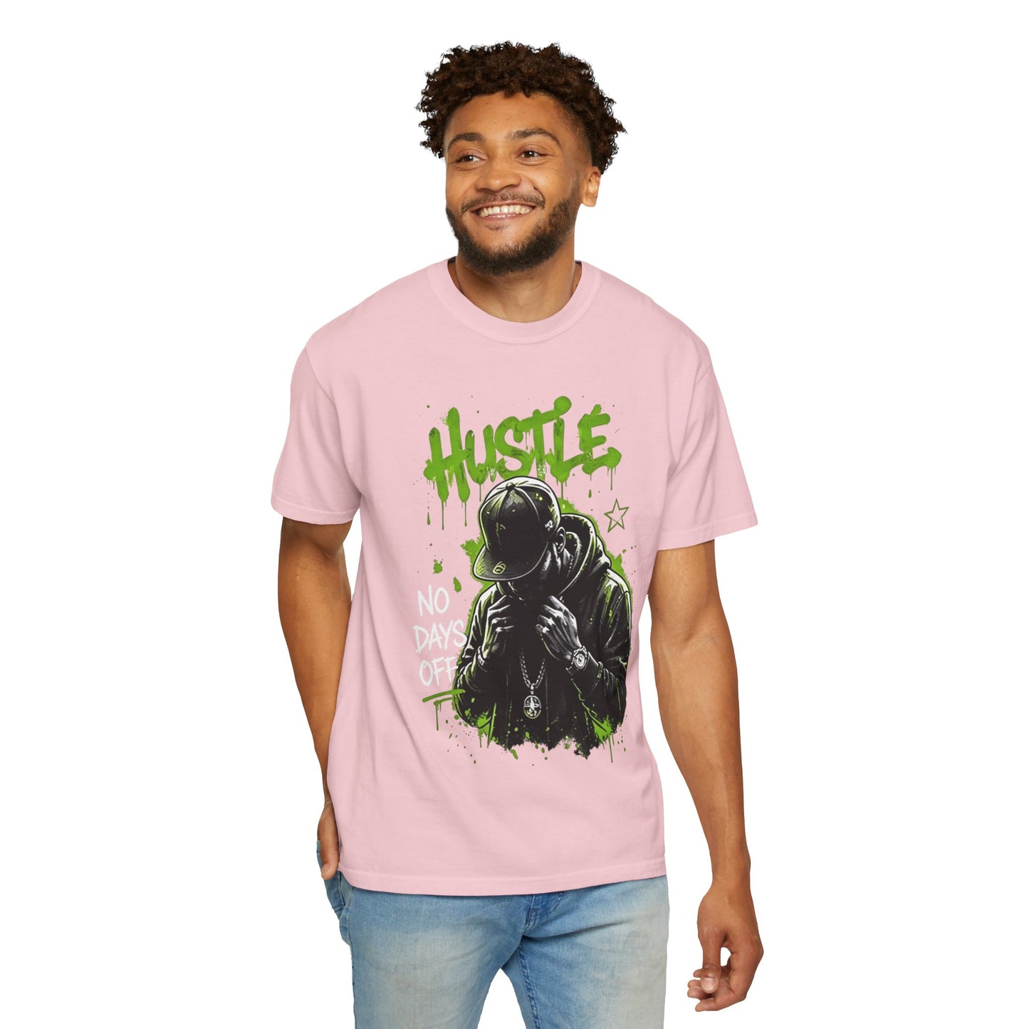 Hustle Graffiti T-Shirt — Urban Rapper Illustration
