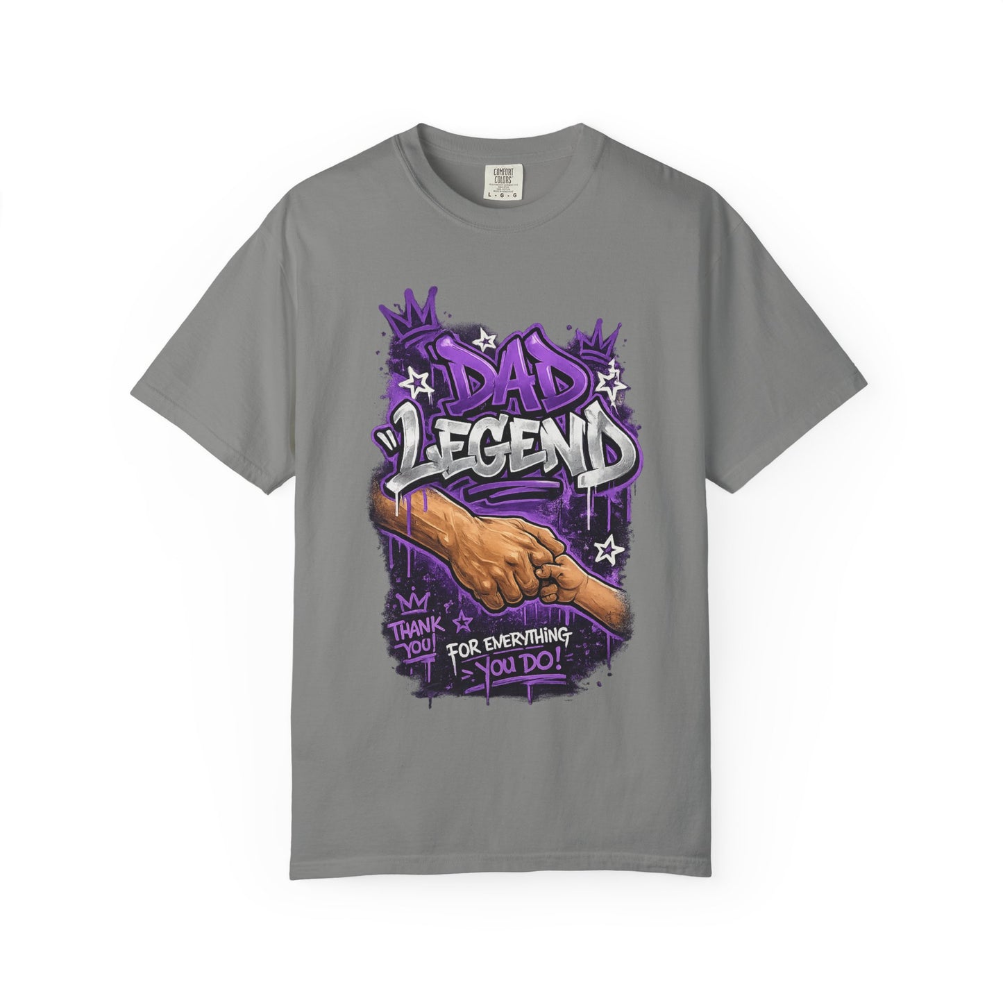 Dad Legend graffiti hands illustration T-Shirt | Thank You For Everything design