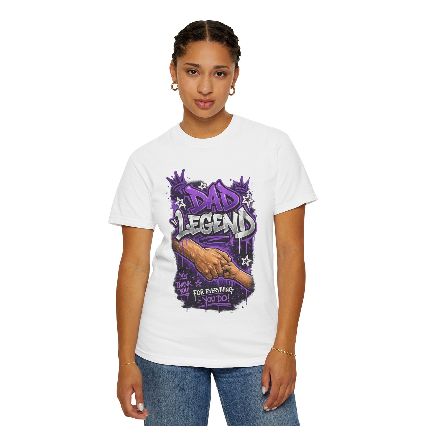 Dad Legend graffiti hands illustration T-Shirt | Thank You For Everything design