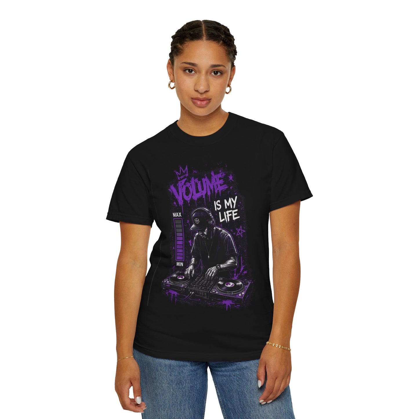 Volume Is My Life DJ T‑Shirt — Graphic Turntable Tee for Music Lovers