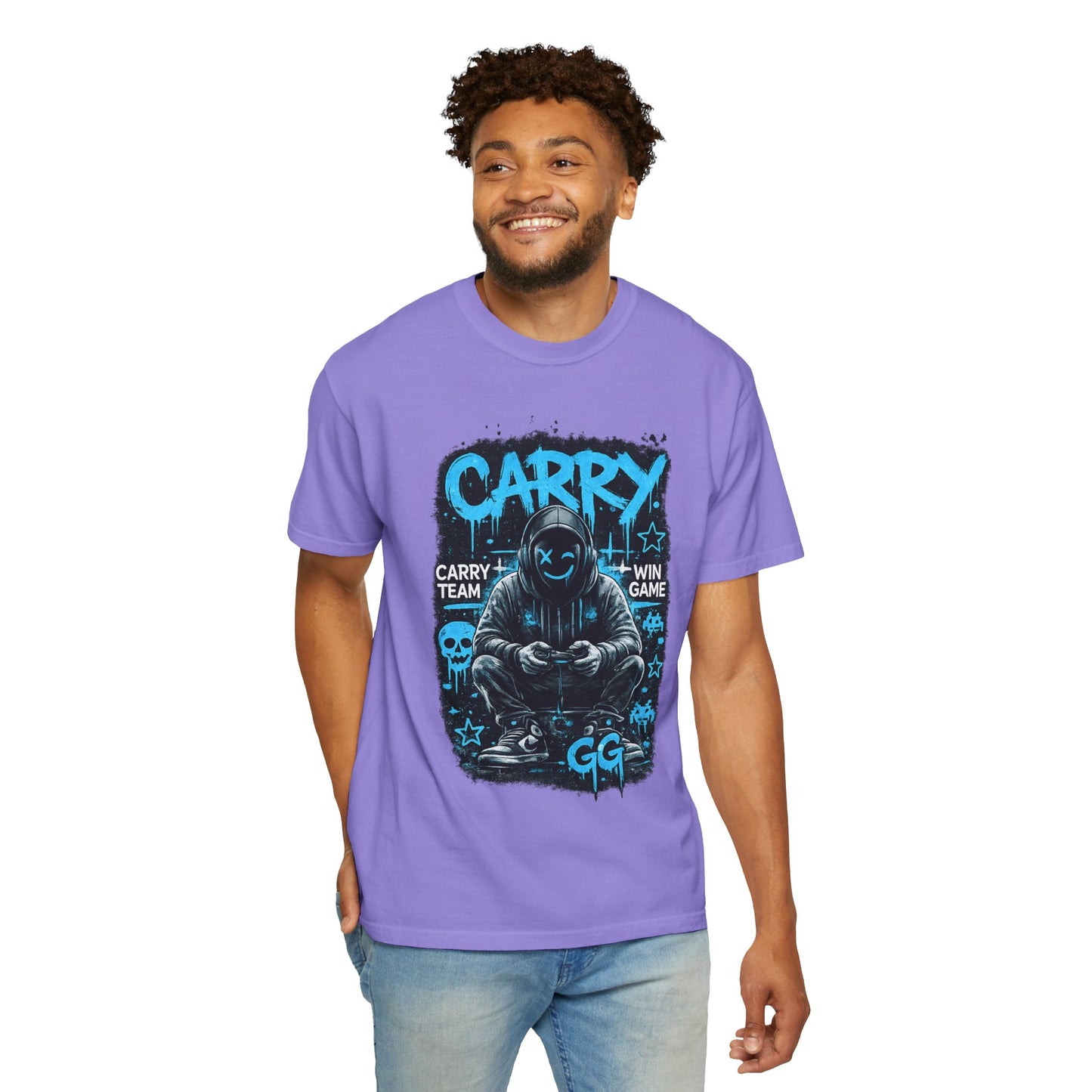 Carry Gamer Hoodie T-Shirt | Esports Gamer Graphic Tee